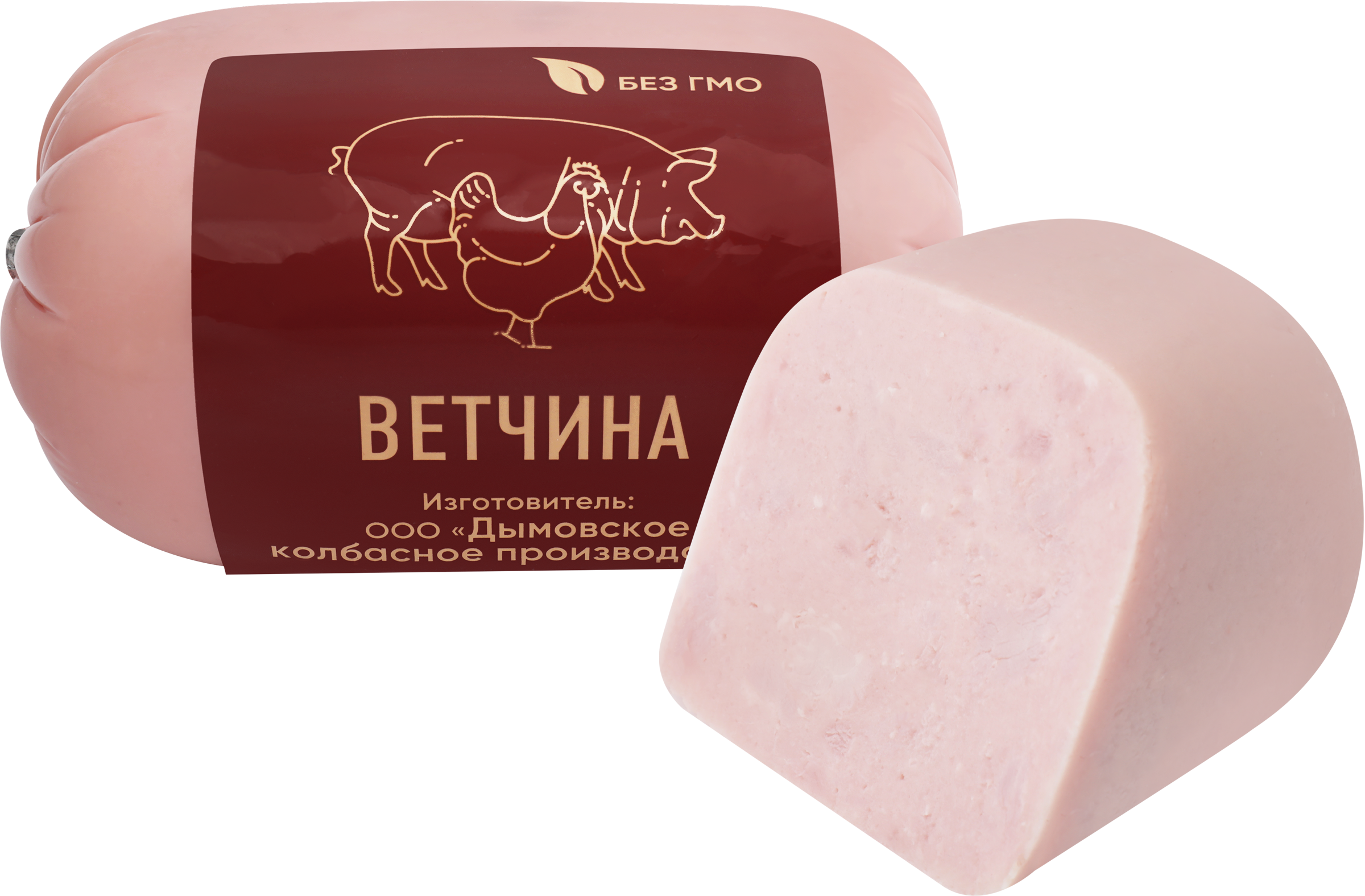 Изображение товара Ветчина с окороком ЛЕНТА 400г нежная и ароматная