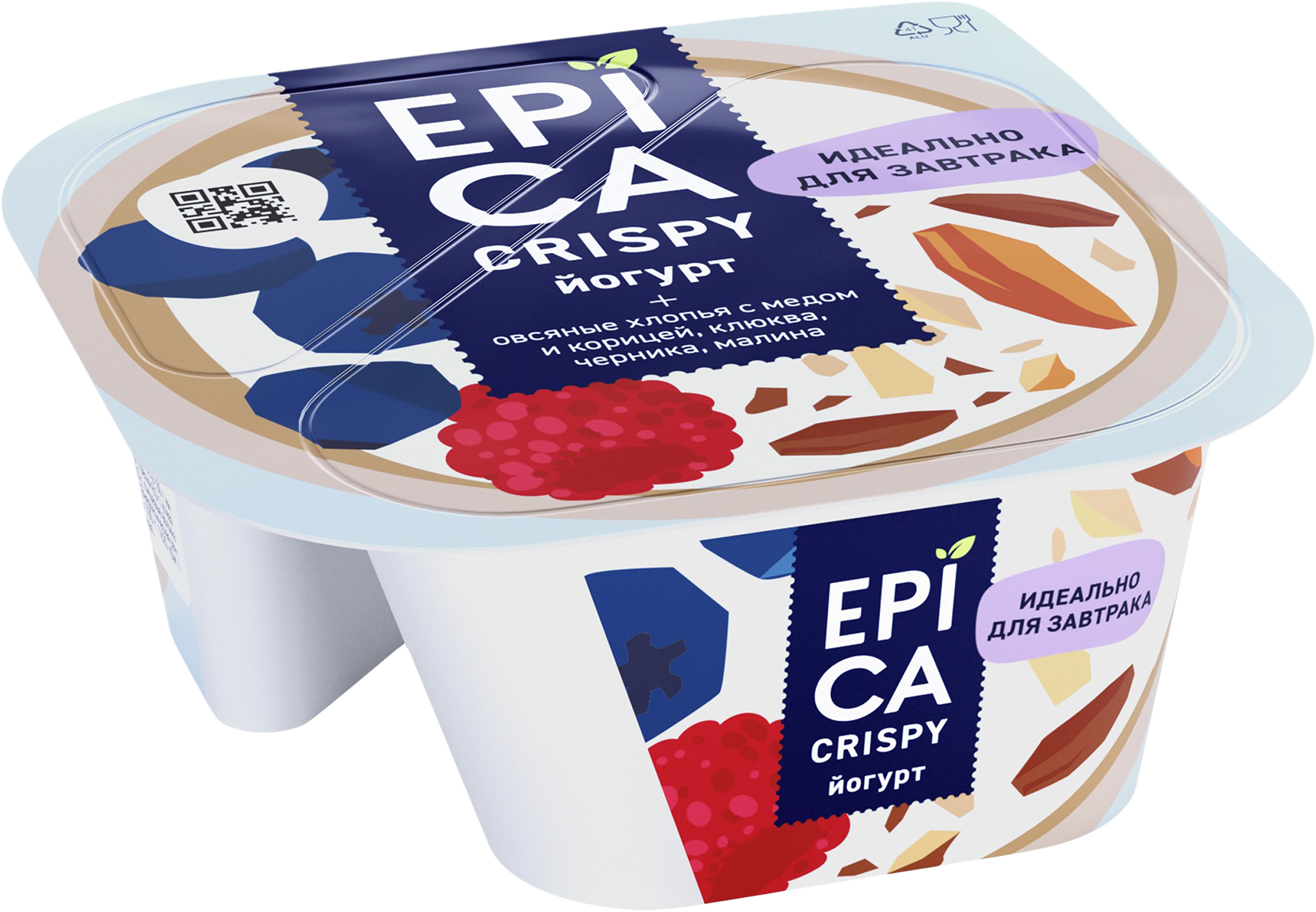 Изображение товара Йогурт EPICA Crispy Мюсли и сушеные ягоды 6,5%, без змж, 138г Изображение товара Йогурт EPICA Crispy Мюсли и сушеные ягоды 6,5%, без змж, 138г
