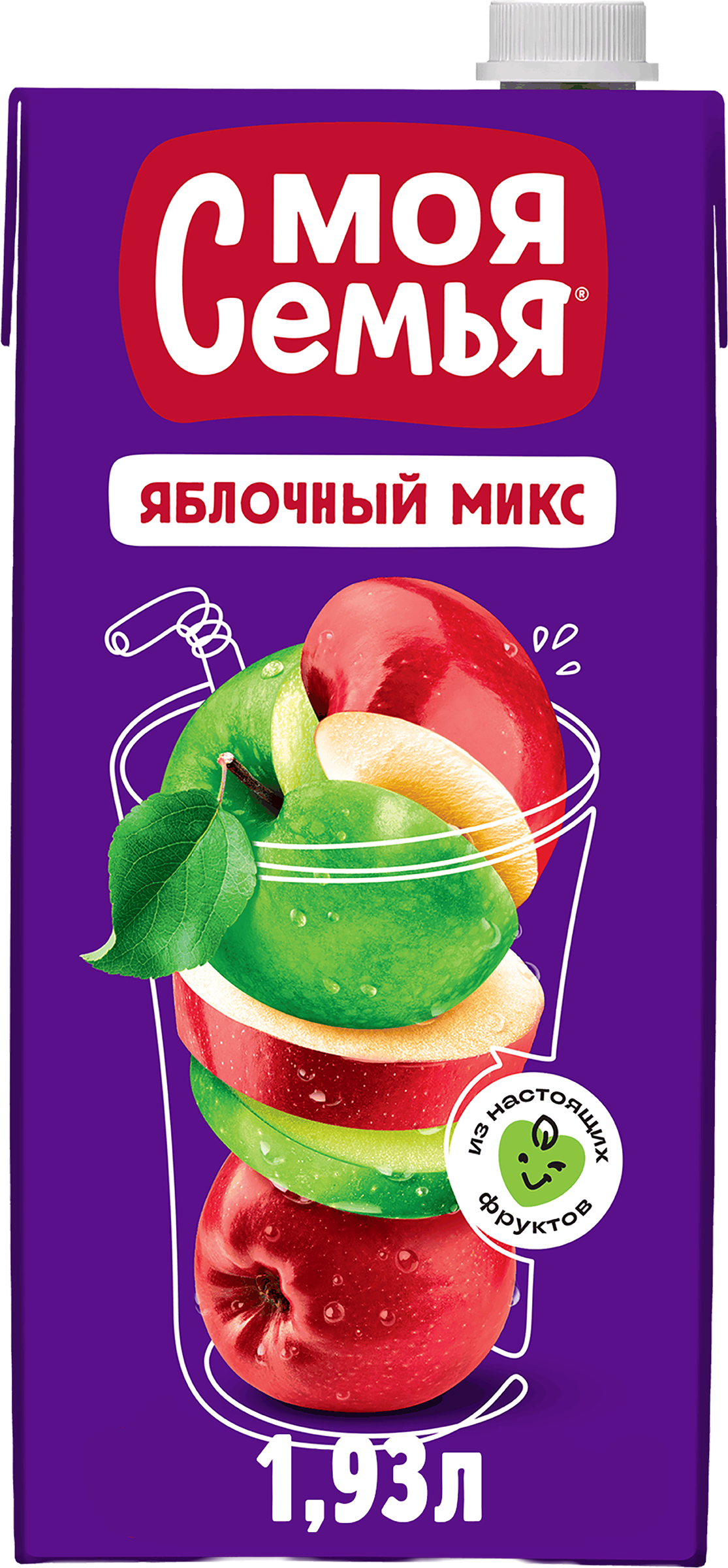 Изображение товара Напиток сокосодержащий МОЯ СЕМЬЯ Яблочный микс 1.93л Изображение товара Напиток сокосодержащий МОЯ СЕМЬЯ Яблочный микс 1.93л
