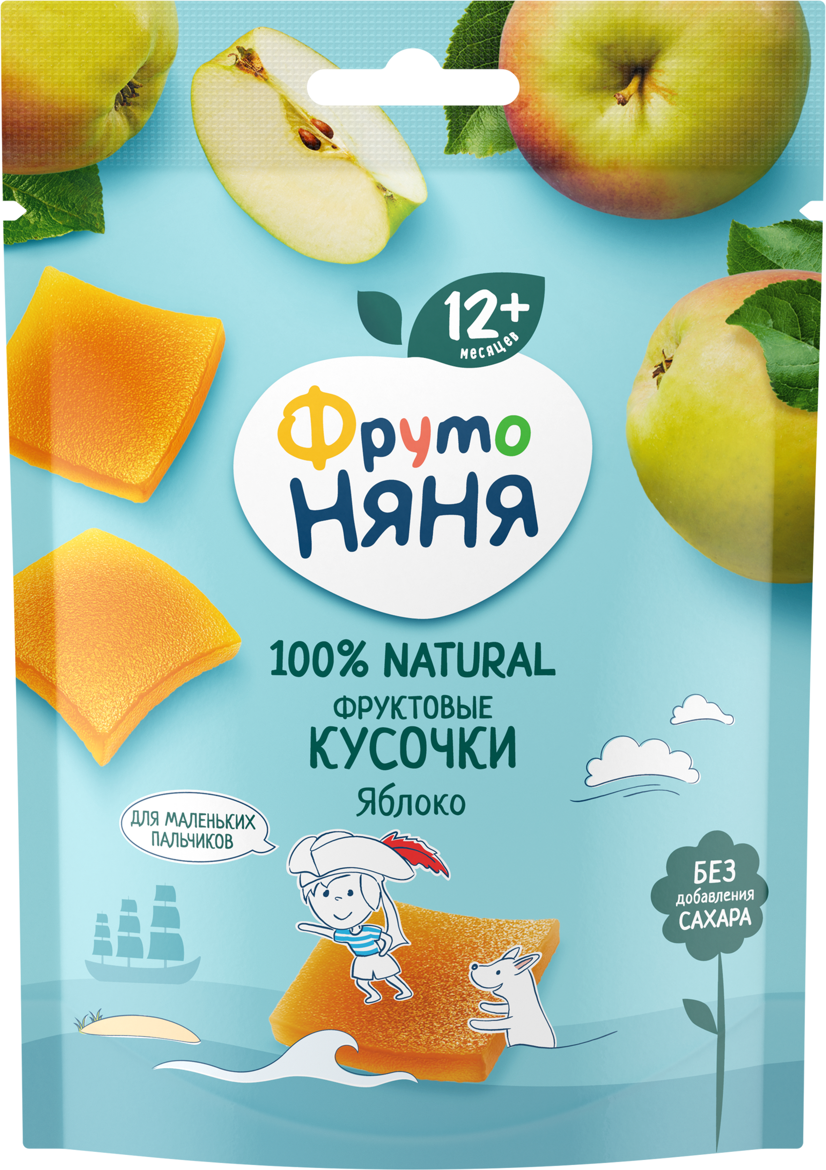 Изображение товара Детские фруктовые кусочки ФРУТОНЯНЯ Яблоко с 12 месяцев, 10 шт Изображение товара Детские фруктовые кусочки ФРУТОНЯНЯ Яблоко с 12 месяцев, 10 шт