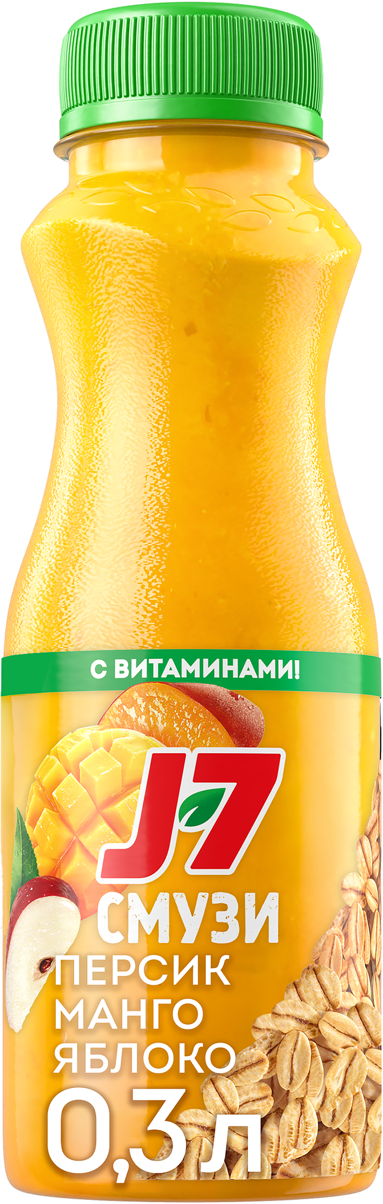 Изображение товара J7 Смузи Манго-персик-яблоко с овсяными хлопьями - натуральный фруктовый напиток Изображение товара J7 Смузи Манго-персик-яблоко с овсяными хлопьями - натуральный фруктовый напиток