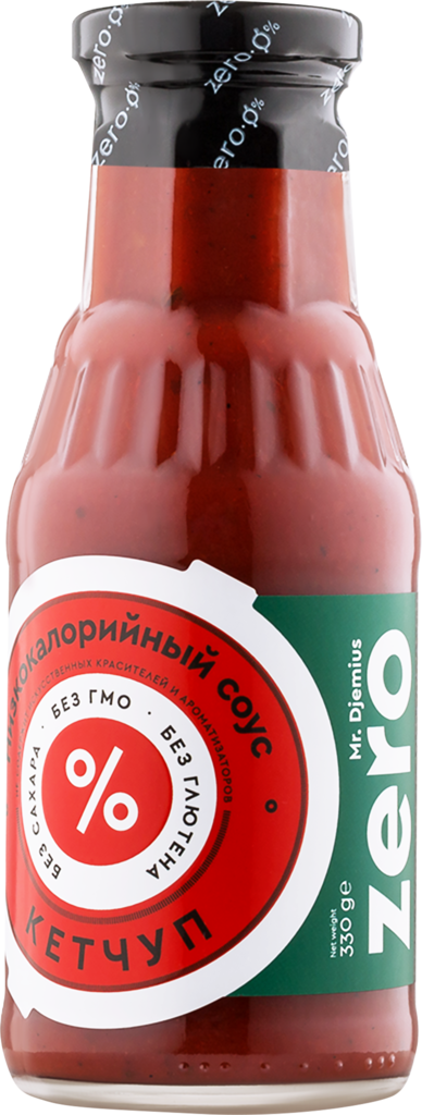 Изображение товара Кетчуп низкокалорийный MR.DJEMIUS ZERO 330г натуральный диетический соус