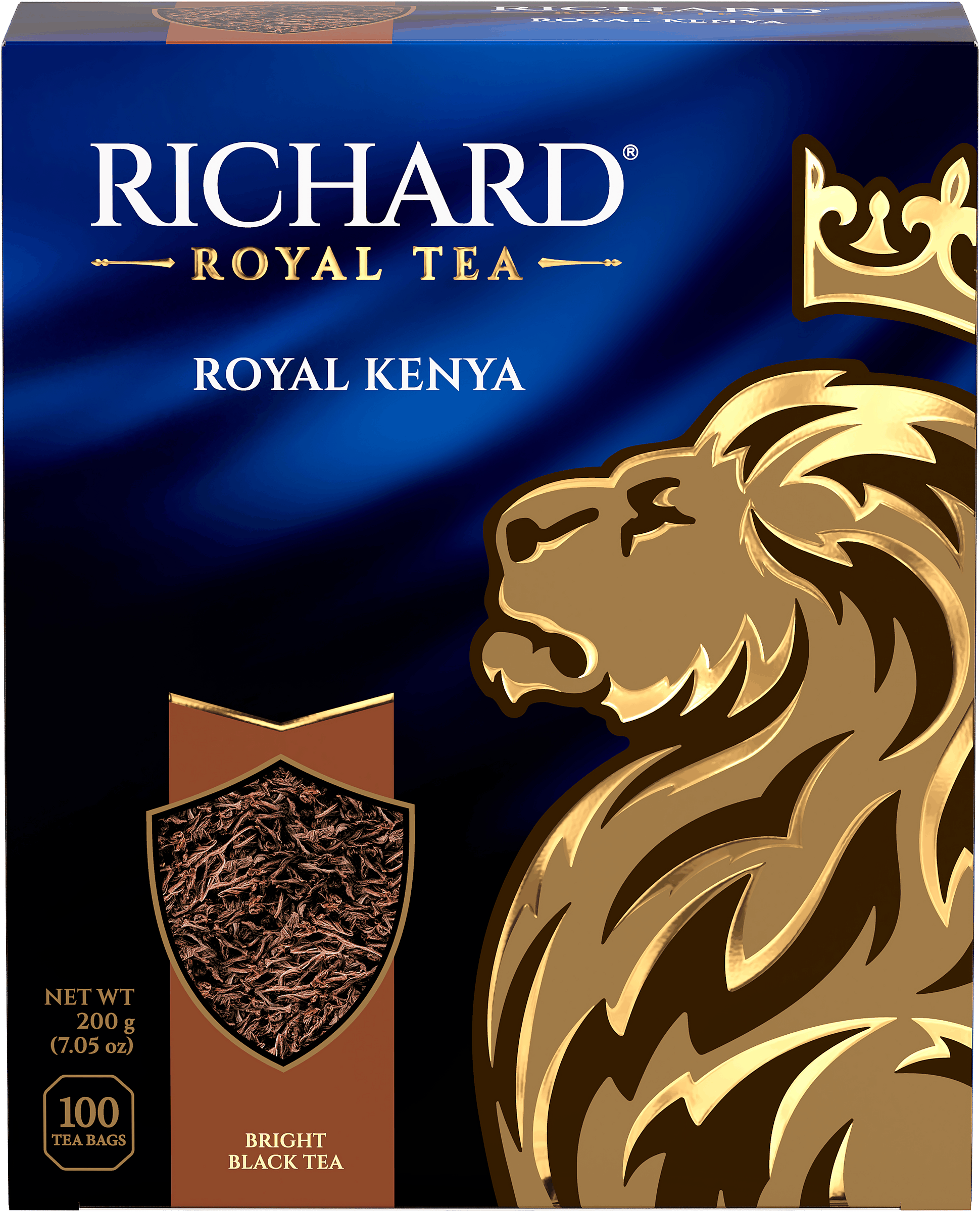 Изображение товара Чай черный RICHARD Royal Kenya кенийский байховый 100 пакетиков Изображение товара Чай черный RICHARD Royal Kenya кенийский байховый 100 пакетиков