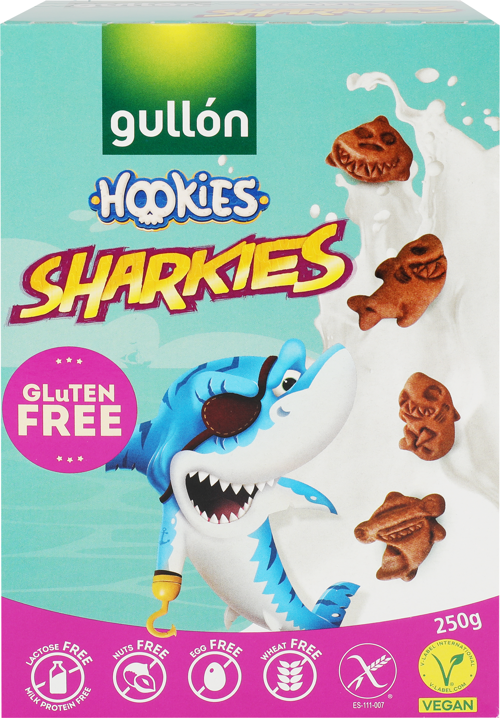 Изображение товара Готовый завтрак безглютеновый GULLON Sharkies, 250г - Вкусный и безопасный завтрак Изображение товара Готовый завтрак безглютеновый GULLON Sharkies, 250г - Вкусный и безопасный завтрак