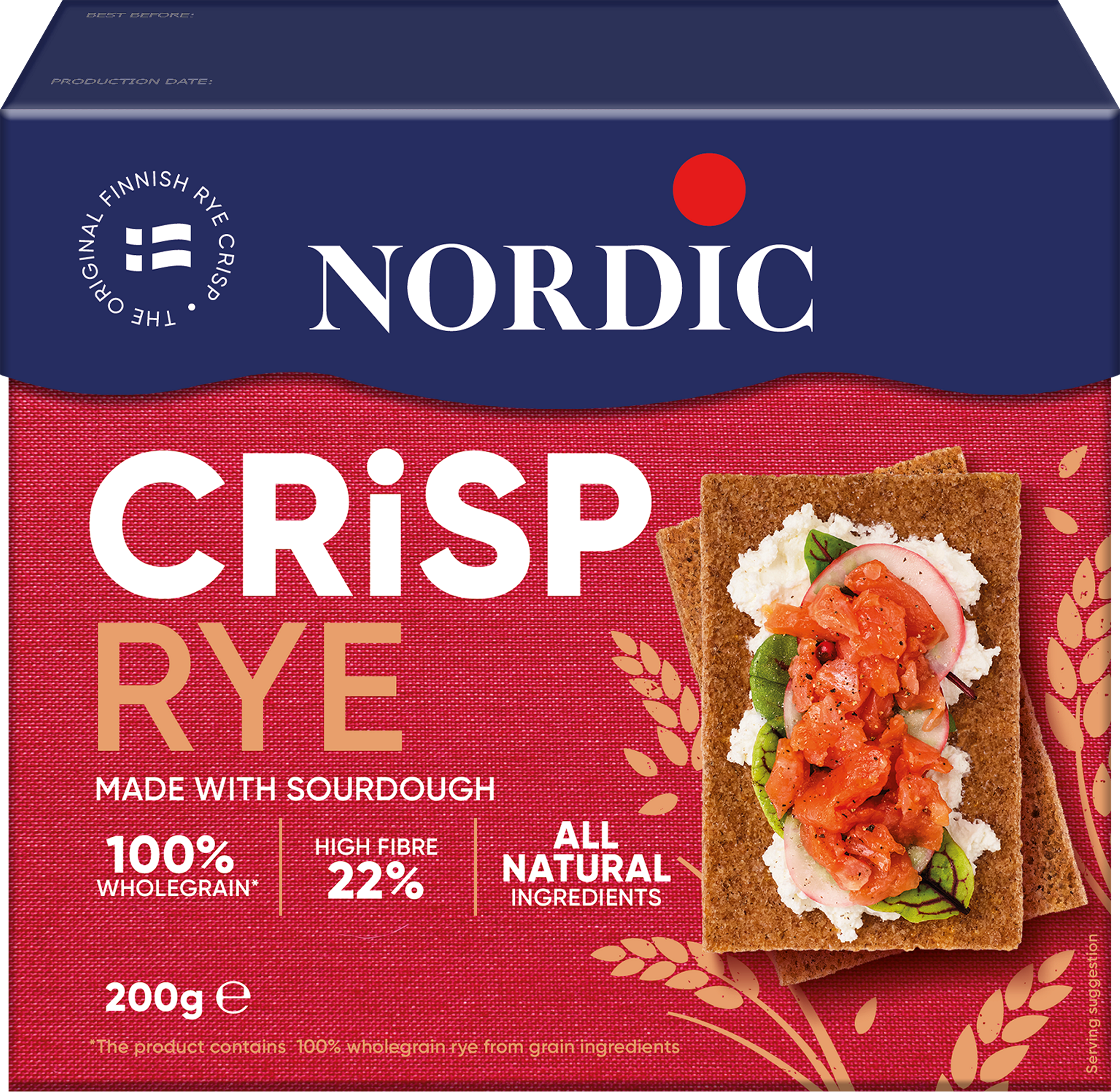 Изображение товара Хлебцы ржаные NORDIC Rye, 200г
