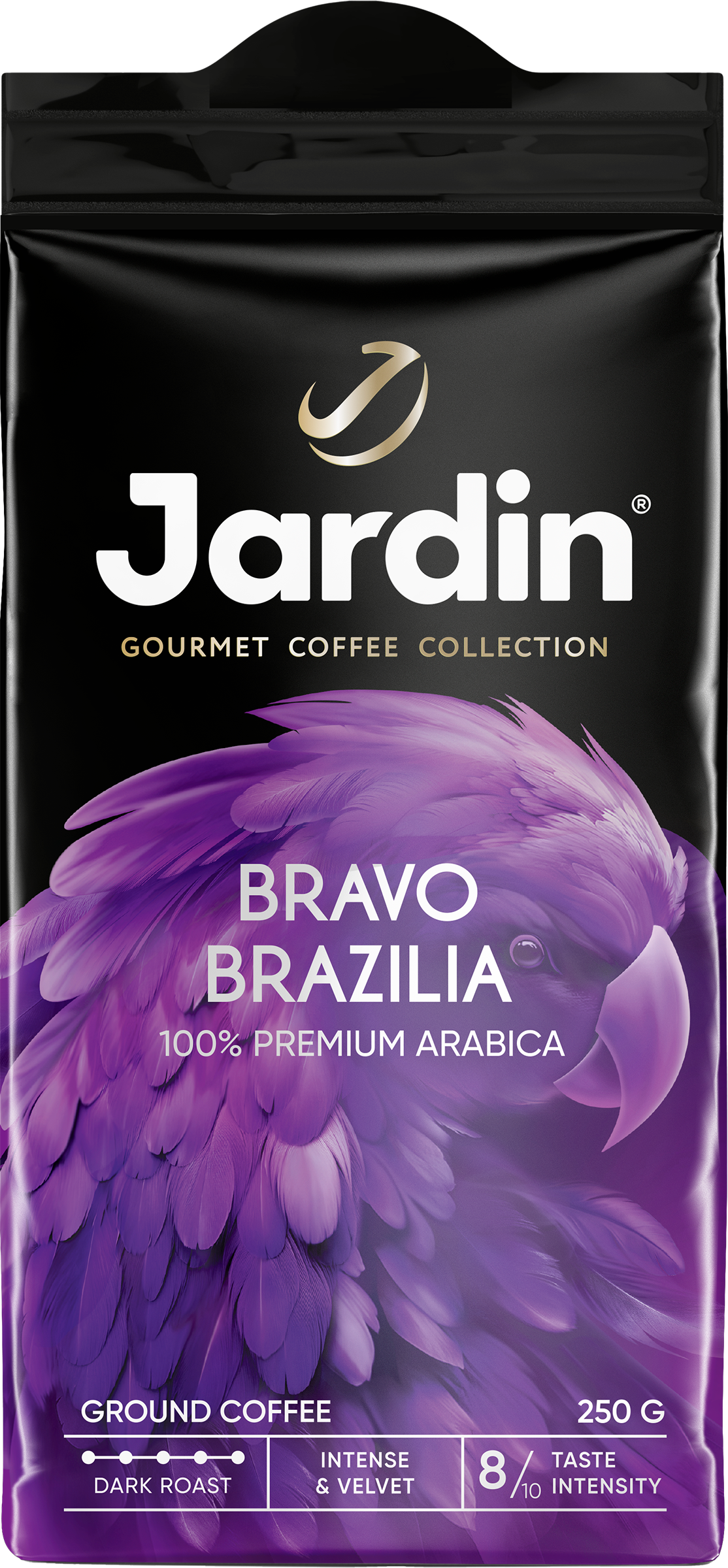 Изображение товара Кофе молотый JARDIN Bravo Brazilia - насыщенный эспрессо, 250 г Изображение товара Кофе молотый JARDIN Bravo Brazilia - насыщенный эспрессо, 250 г