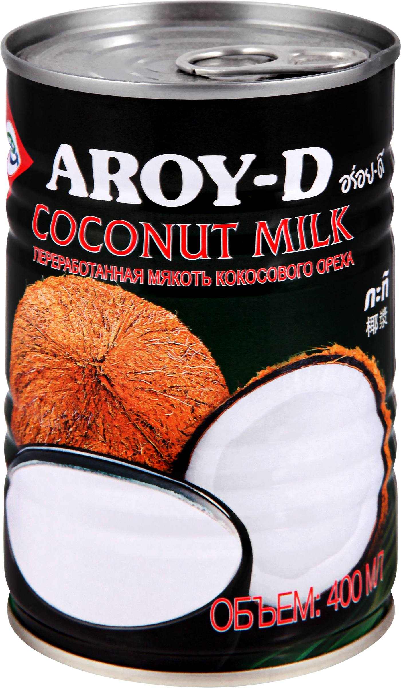Изображение товара Молоко кокосовое AROY-D 17-19%, 400мл - Веганский продукт