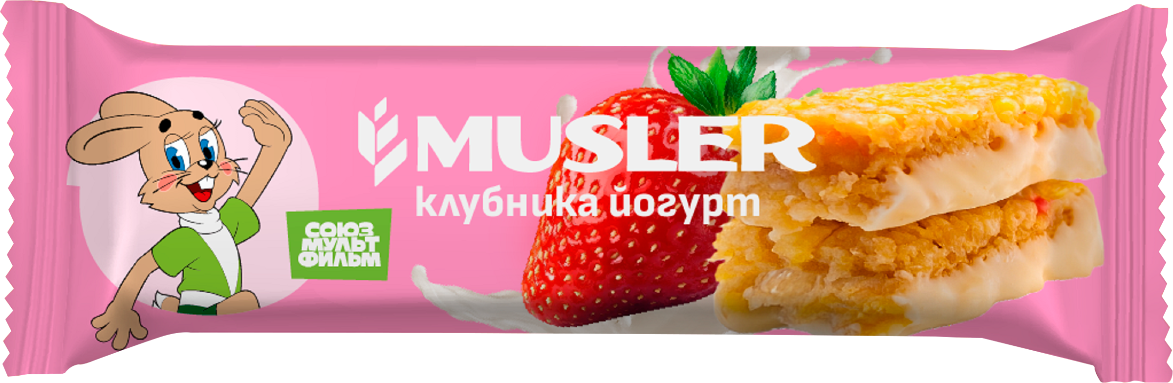 Изображение товара Батончик-мюсли MUSLER Клубника и йогурт, 30г