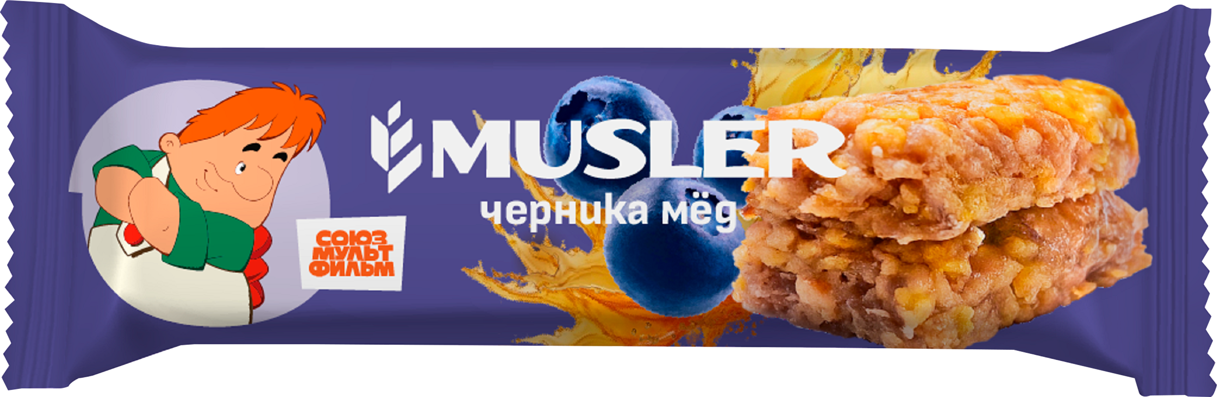 Изображение товара Батончик-мюсли MUSLER Черника и мед, 30г Изображение товара Батончик-мюсли MUSLER Черника и мед, 30г