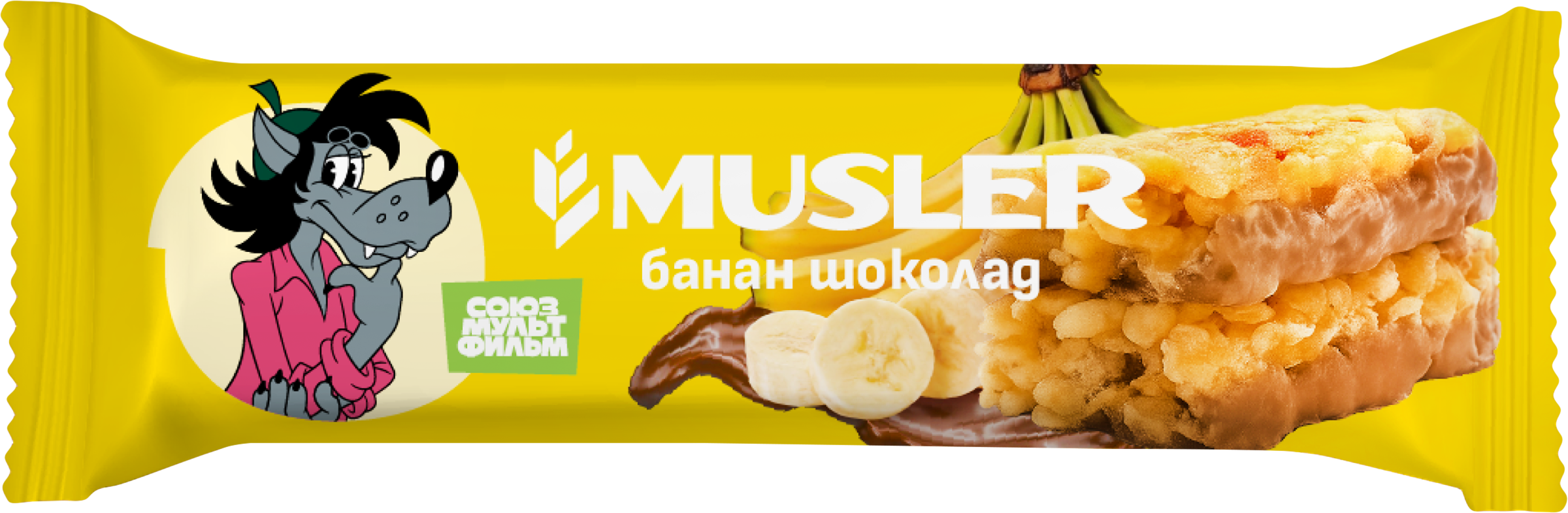 Изображение товара Батончик мюсли MUSLER Банан в темной глазури, 30г Изображение товара Батончик мюсли MUSLER Банан в темной глазури, 30г