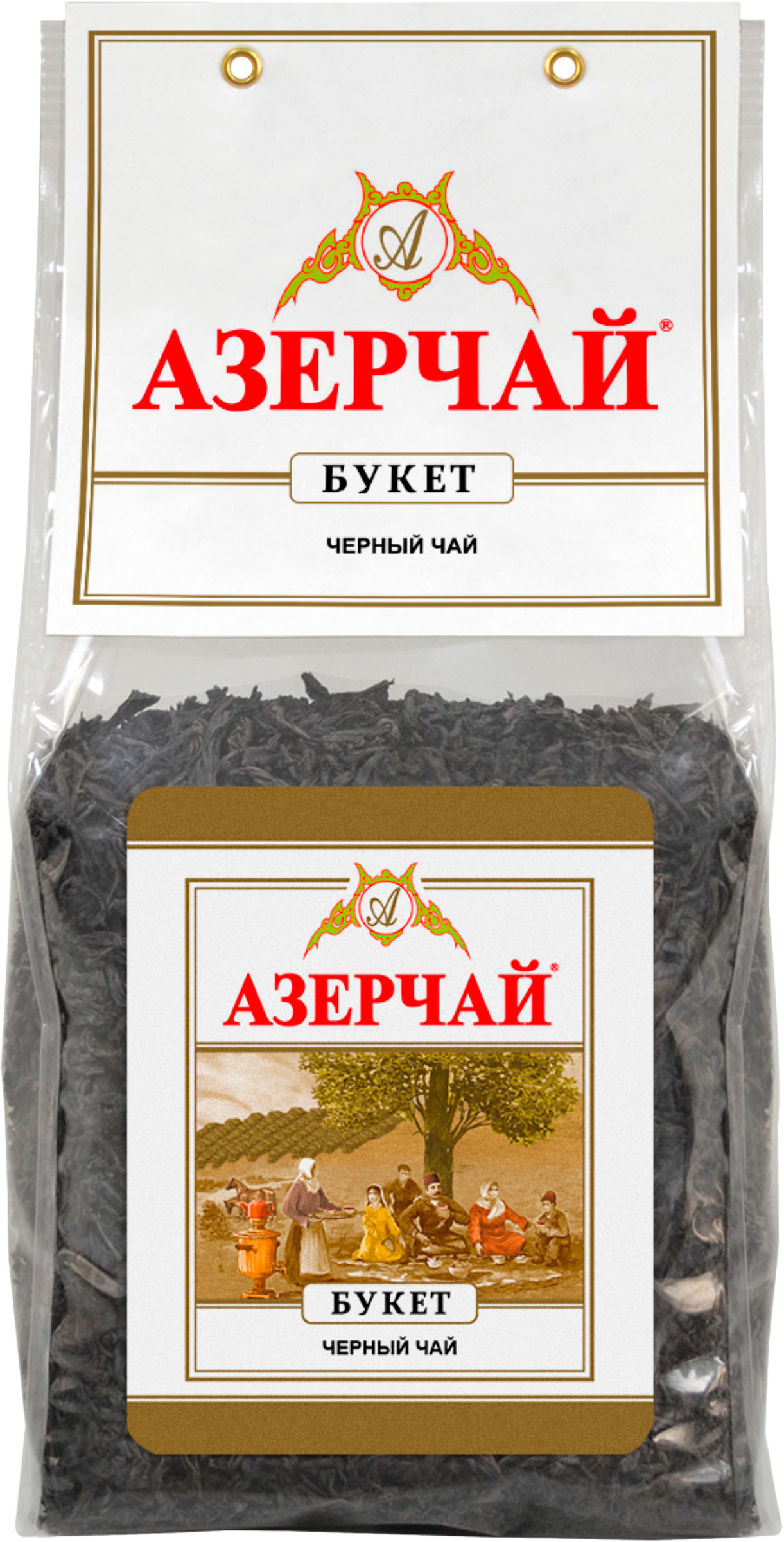 Изображение товара Чай черный АЗЕРЧАЙ Букет байховый листовой 400г Россия Изображение товара Чай черный АЗЕРЧАЙ Букет байховый листовой 400г Россия