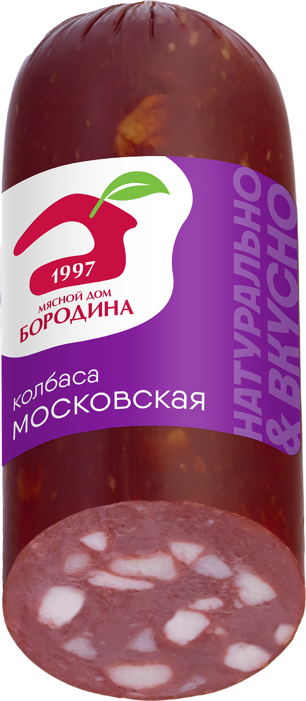 Изображение товара Колбаса варено-копченая МД БОРОДИНА Московская со срезом, 320г Изображение товара Колбаса варено-копченая МД БОРОДИНА Московская со срезом, 320г