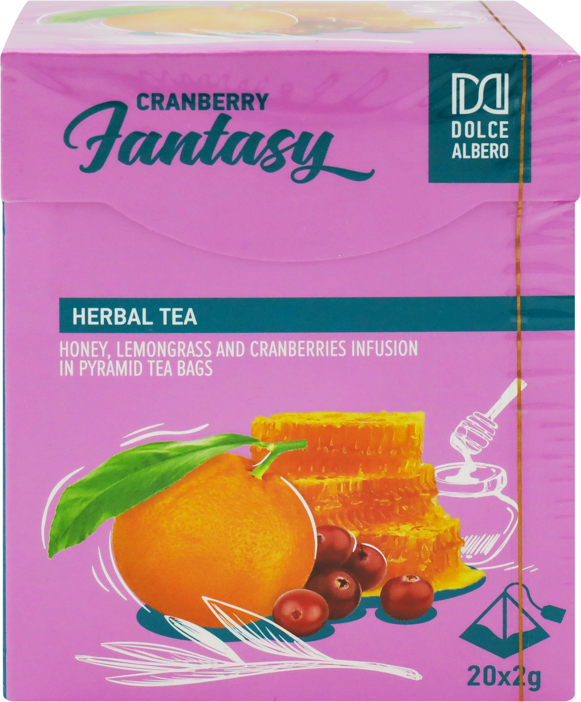 Изображение товара Напиток чайный DOLCE ALBERO Cranberry Fantasy, 20пир