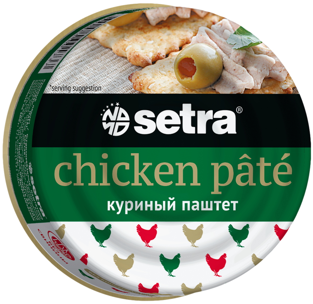 Изображение товара Паштет SETRA из курицы в железной банке 100г Изображение товара Паштет SETRA из курицы в железной банке 100г