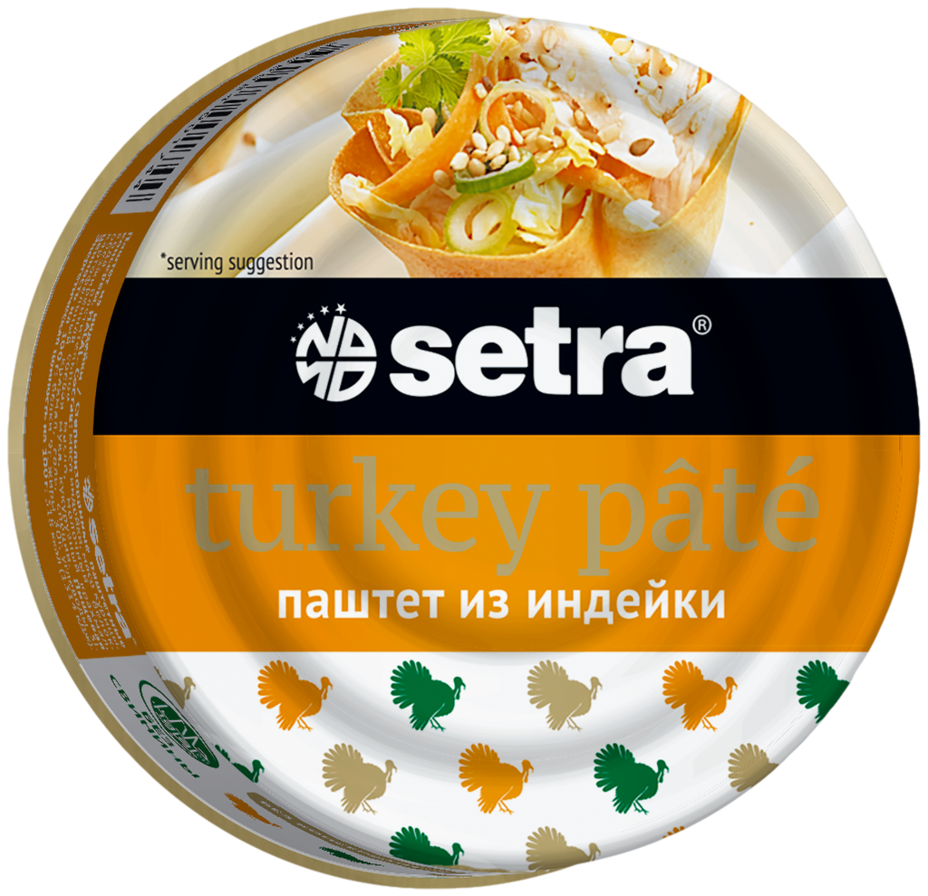 Изображение товара Паштет SETRA из индейки, 100г - вкусный и натуральный продукт Изображение товара Паштет SETRA из индейки, 100г - вкусный и натуральный продукт