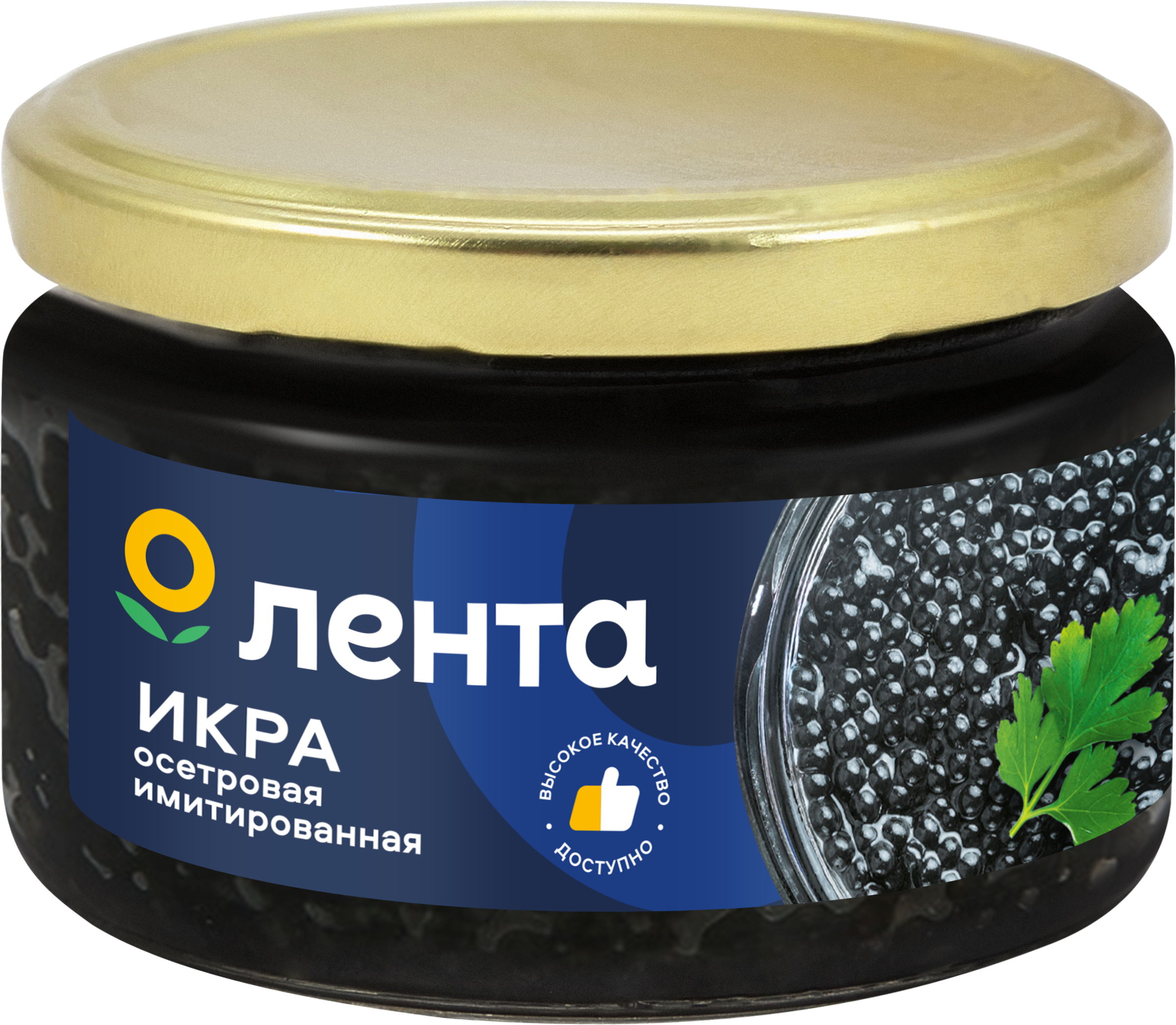 Изображение товара Имитированная икра осетровая ЛЕНТА 220г, натуральный вкус и качество