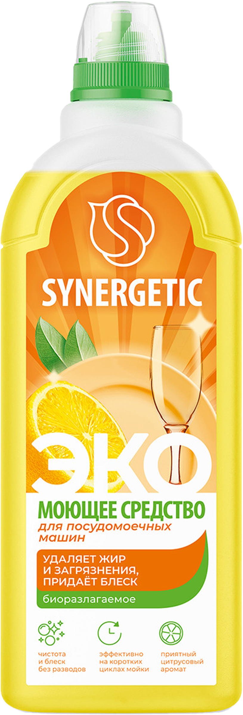 Изображение товара Средство для посудомоечной машины SYNERGETIC Pro 1000мл комплексное очищение