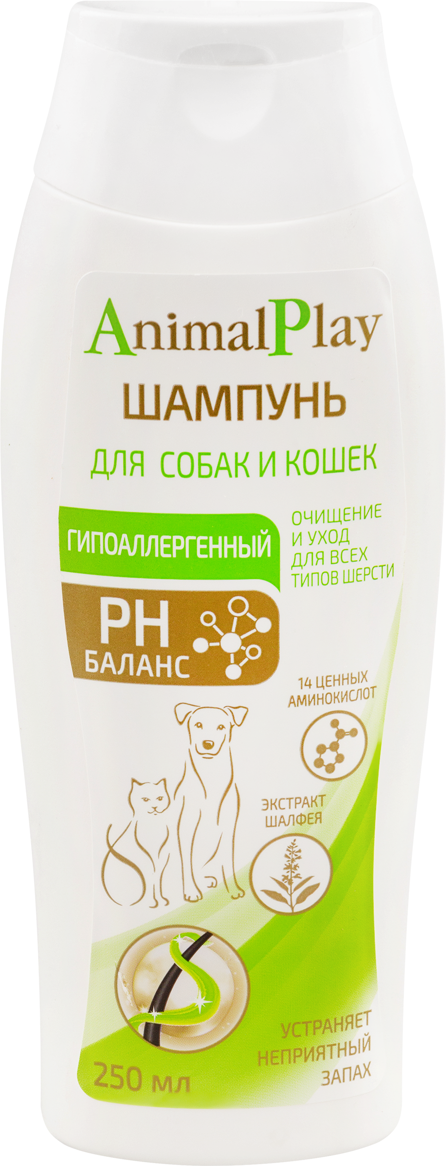Изображение товара Гипоаллергенный шампунь для кошек и собак ANIMAL PLAY 250мл для чувствительной кожи Изображение товара Гипоаллергенный шампунь для кошек и собак ANIMAL PLAY 250мл для чувствительной кожи