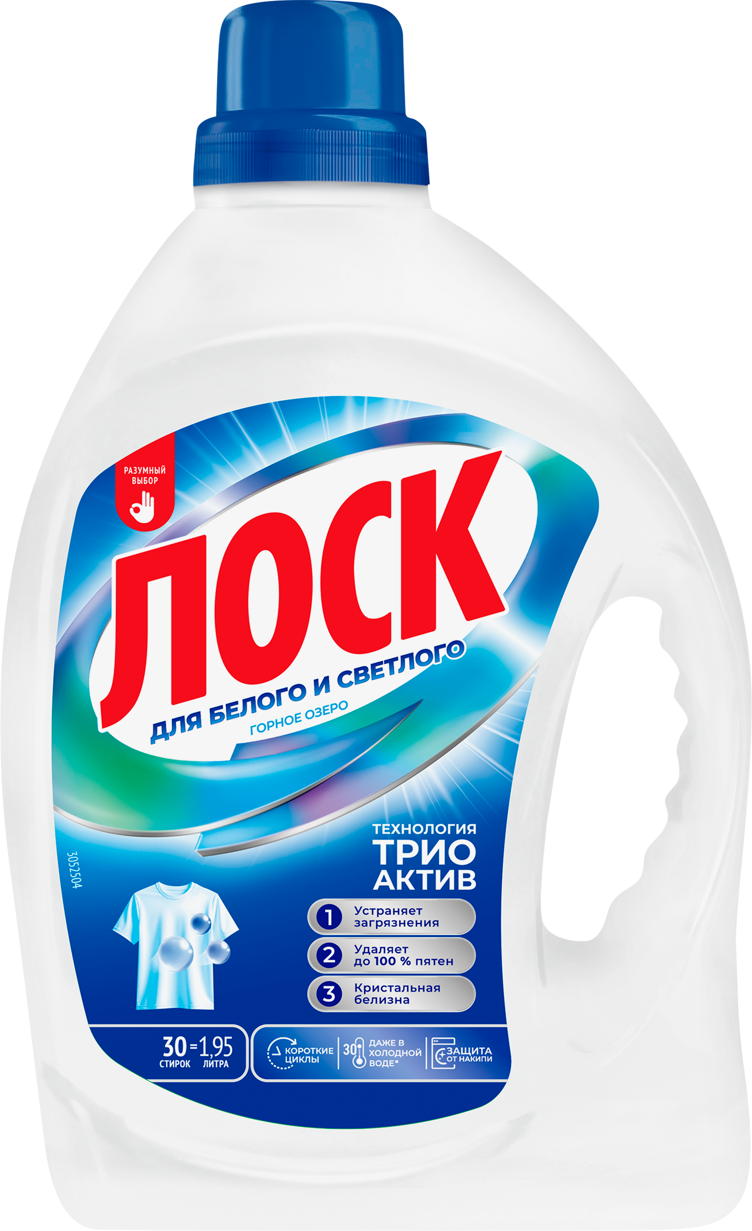 Изображение товара Гель для стирки белого белья ЛОСК Горное Озеро 1.95л, безопасный и эффективный Изображение товара Гель для стирки белого белья ЛОСК Горное Озеро 1.95л, безопасный и эффективный
