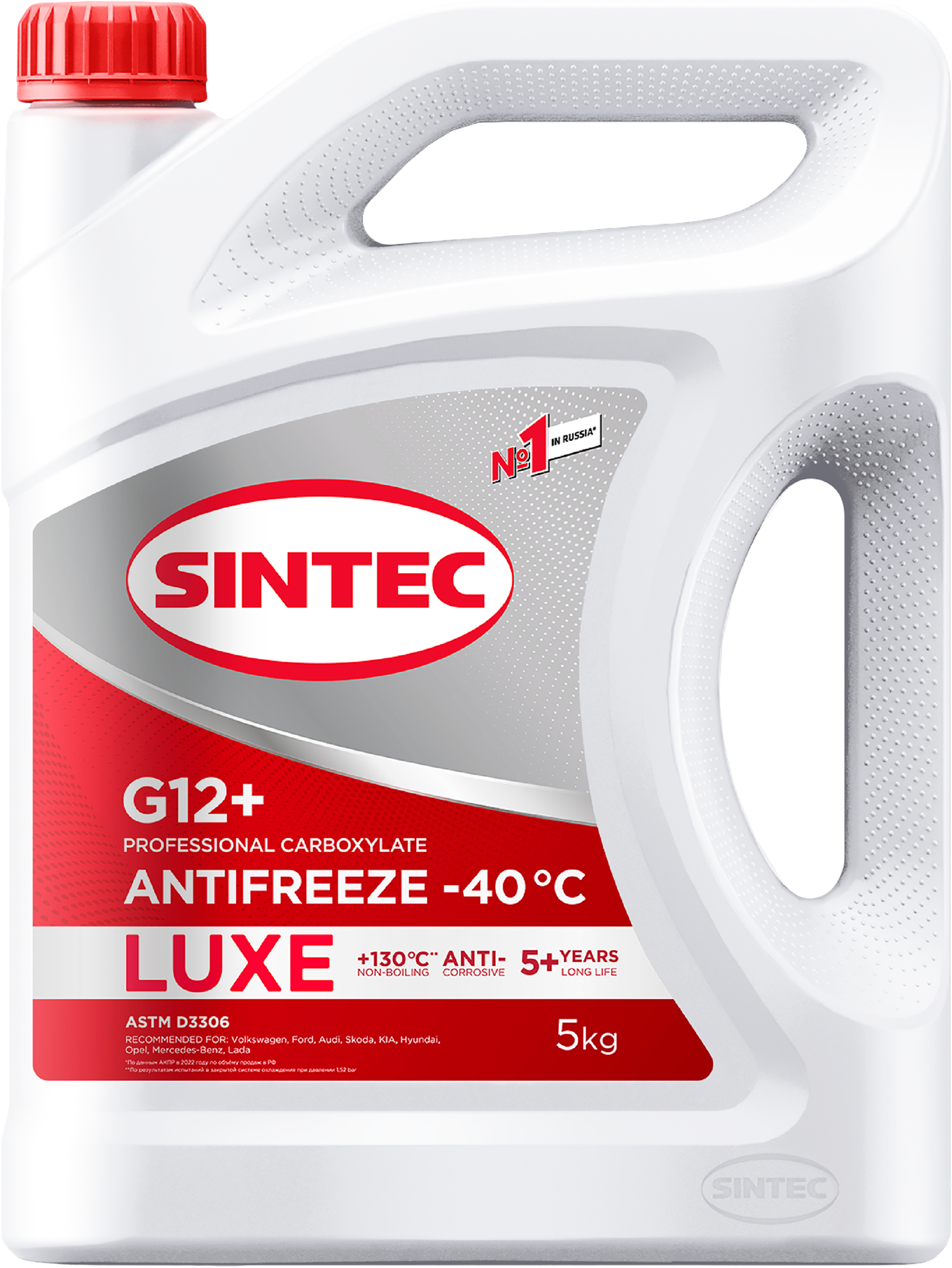 Изображение товара Антифриз SINTEC Antifreeze luxe G12+, 5кг Изображение товара Антифриз SINTEC Antifreeze luxe G12+, 5кг