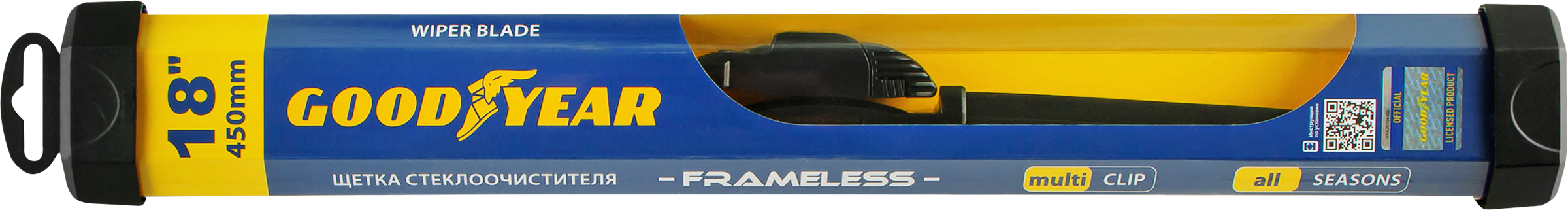 Изображение товара Щетка стеклоочистителя GOODYEAR Frameless бескаркасная 18/45cм Арт. GY000418
