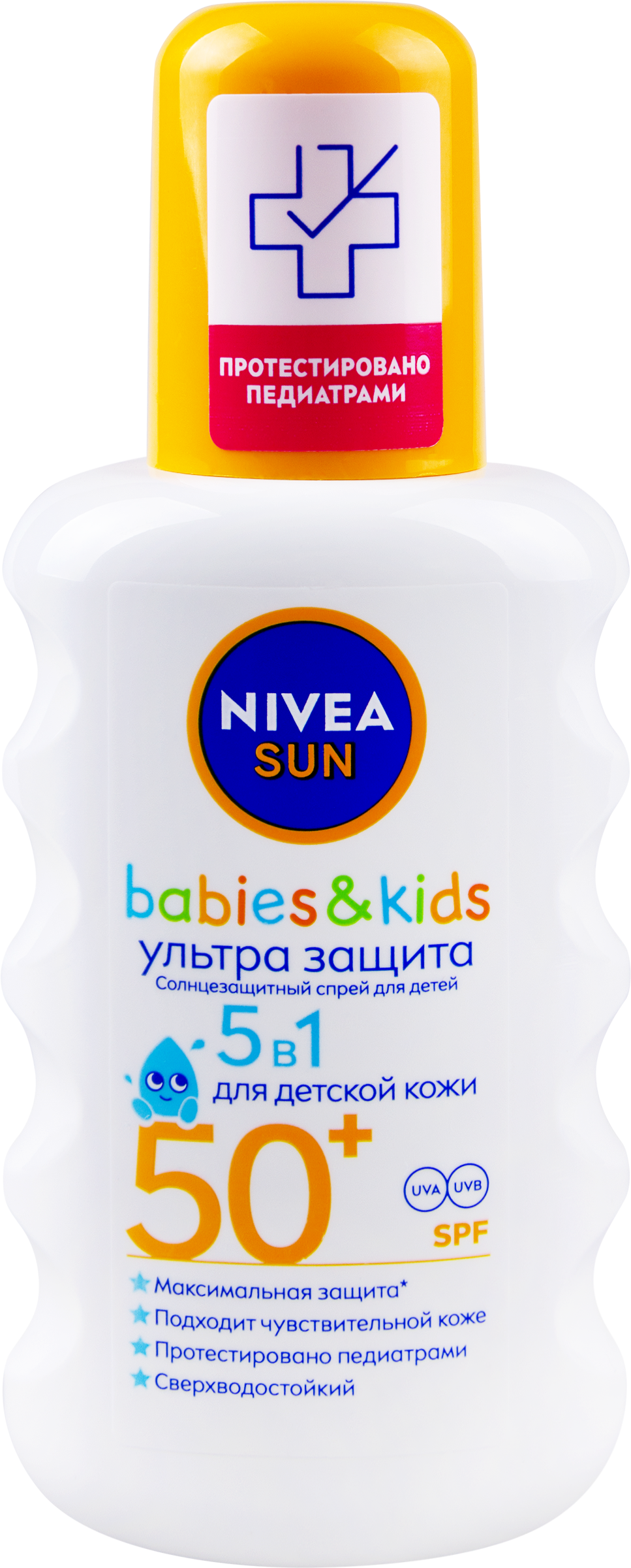 Изображение товара Спрей солнцезащитный детский NIVEA Sun Ультра защита, для чувствительной кожи SPF50+, 200мл