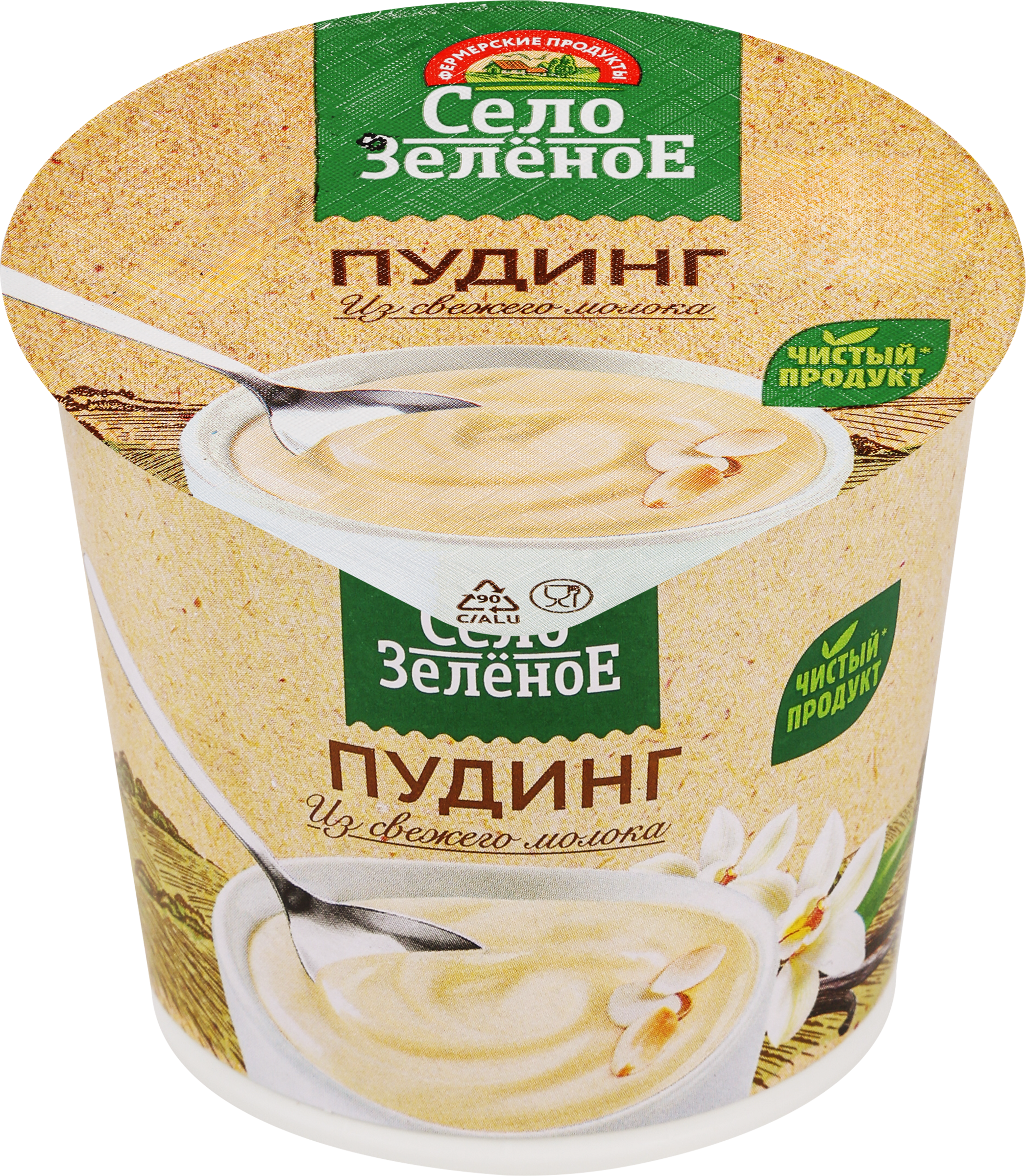 Изображение товара Пудинг СЕЛО ЗЕЛЕНОЕ Ваниль 3%, без змж, 120г Изображение товара Пудинг СЕЛО ЗЕЛЕНОЕ Ваниль 3%, без змж, 120г