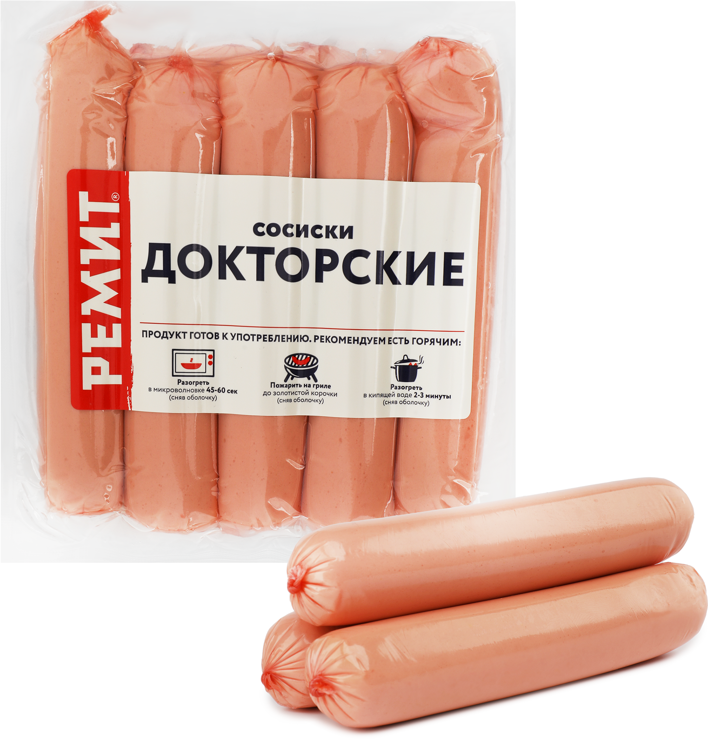 Изображение товара Сосиски РЕМИТ Докторские, 480г