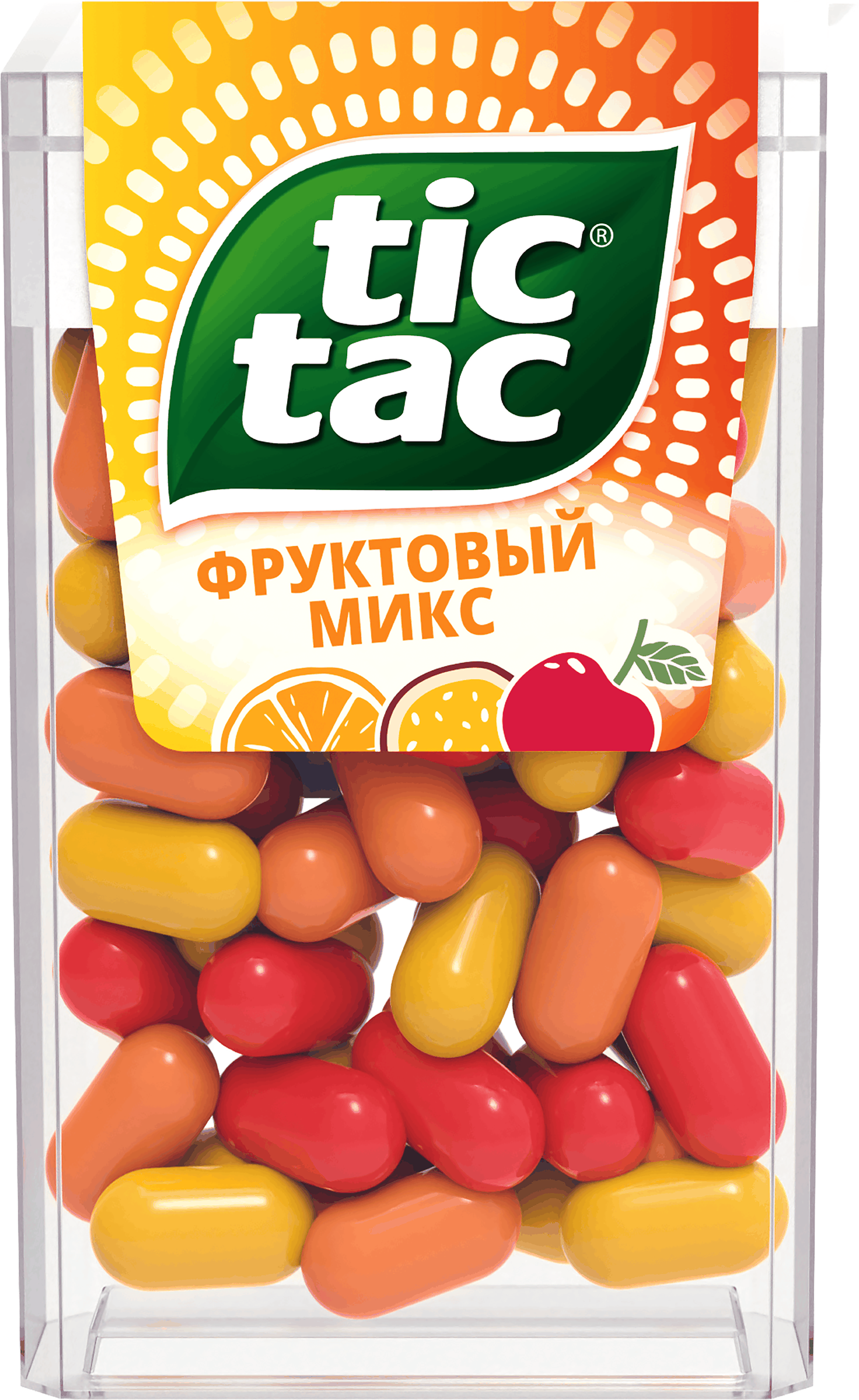 Изображение товара Драже TIC TAC Фруктовый микс 16 г в глазури без сахара