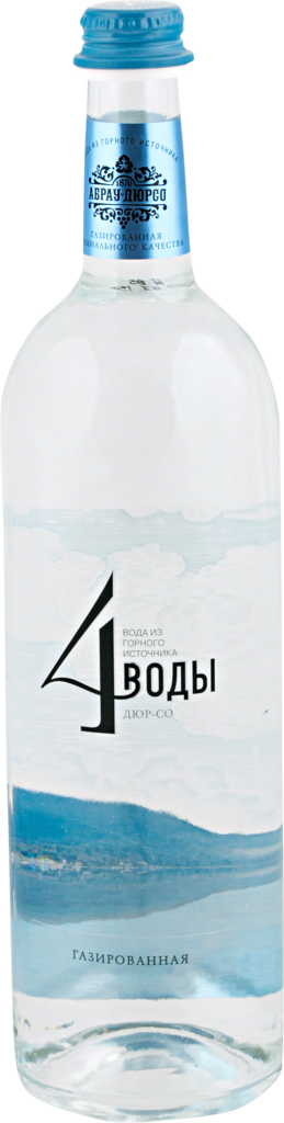 Изображение товара Вода питьевая АБРАУ-ДЮРСО 4 воды Дюр-Со газированная 0.75л Изображение товара Вода питьевая АБРАУ-ДЮРСО 4 воды Дюр-Со газированная 0.75л