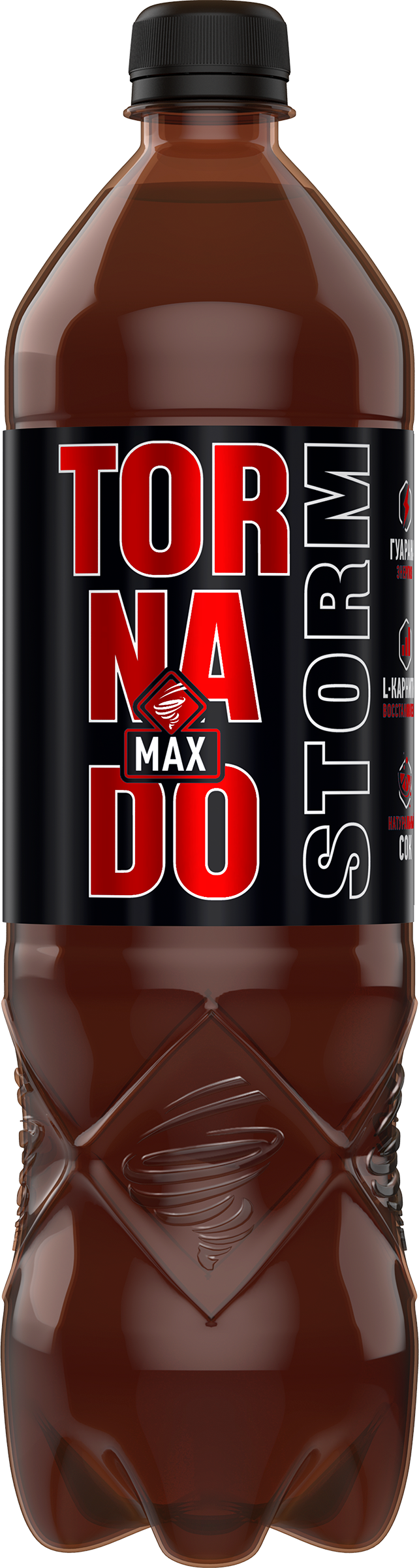 Изображение товара Энергетический напиток TORNADO Max Storm сильногазированный 1л Изображение товара Энергетический напиток TORNADO Max Storm сильногазированный 1л
