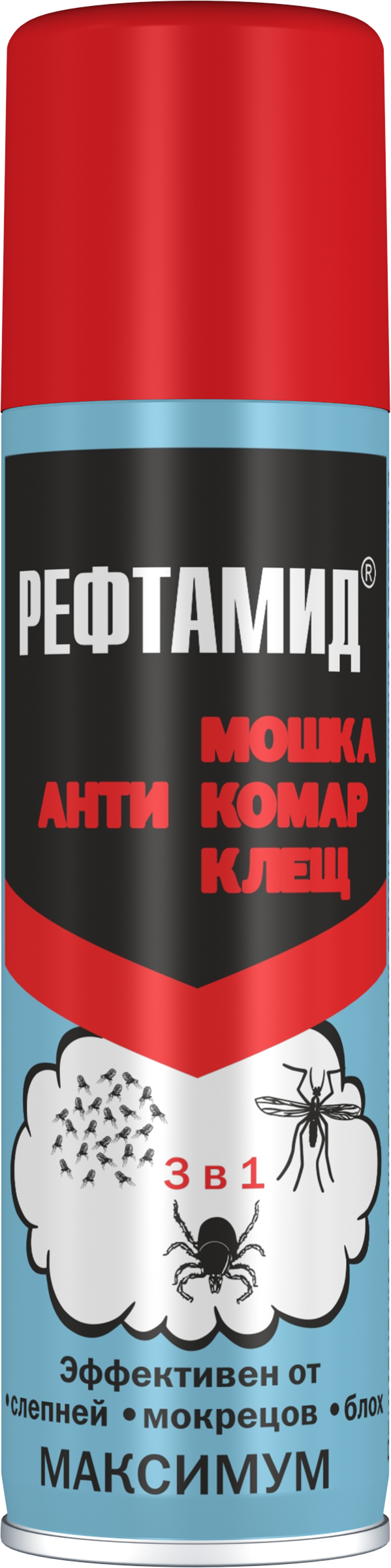 Изображение товара Аэрозоль-репеллент РЕФТАМИД Maximum, 147мл Изображение товара Аэрозоль-репеллент РЕФТАМИД Maximum, 147мл