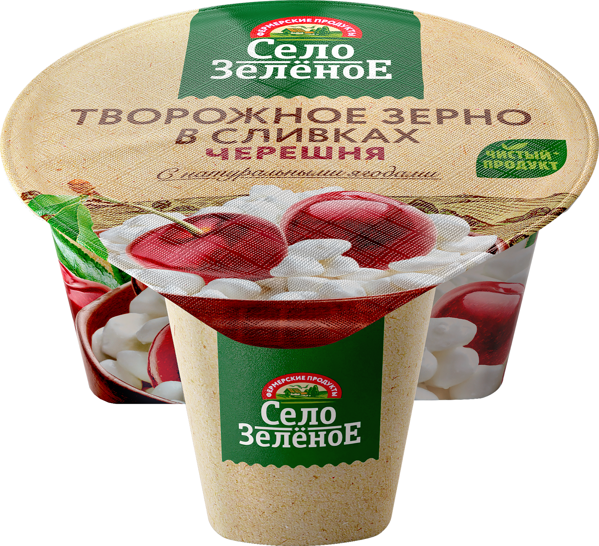 Изображение товара Творожное зерно в сливках СЕЛО ЗЕЛЕНОЕ Черешня 5% 130г Изображение товара Творожное зерно в сливках СЕЛО ЗЕЛЕНОЕ Черешня 5% 130г
