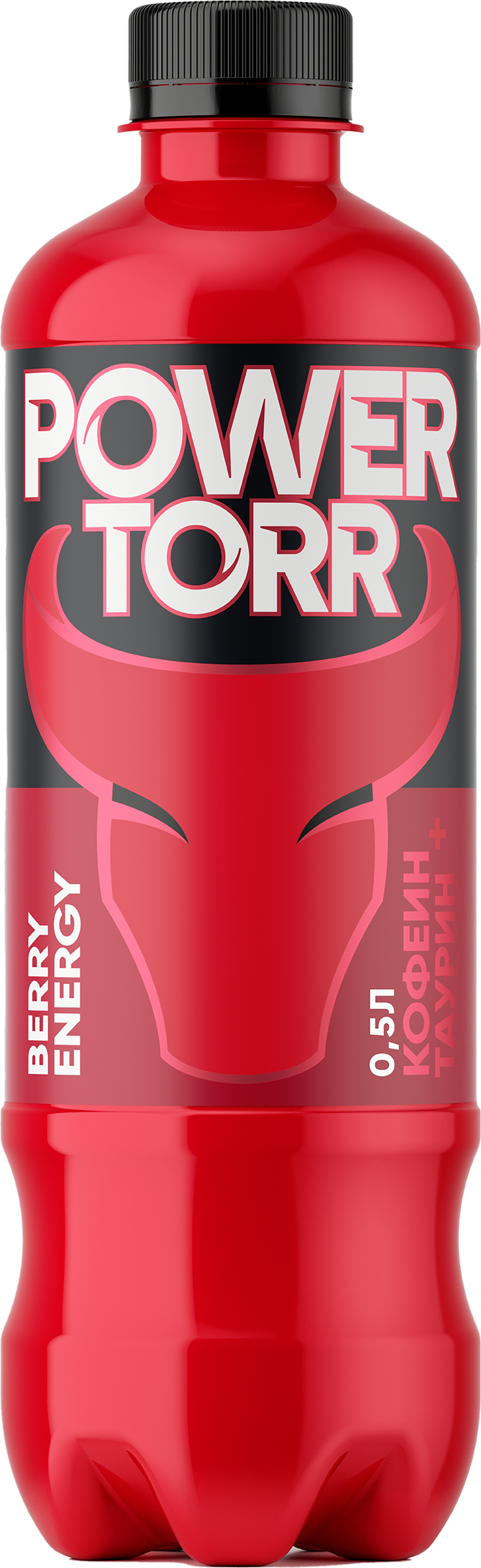 Изображение товара Энергетический напиток POWER TORR Red Ягодно-фруктовый микс 0.5л газированный бодрящий напиток