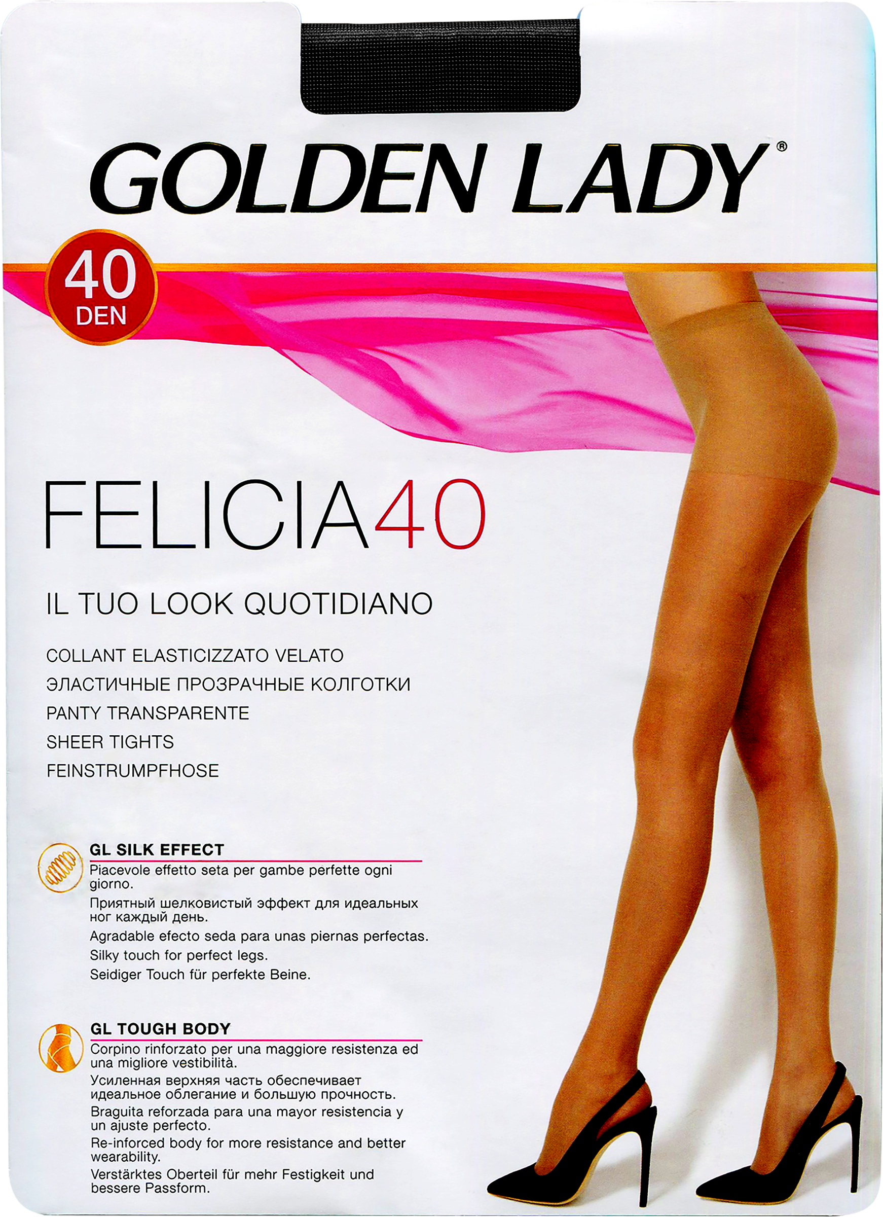 Изображение товара Колготки GOLDEN LADY Felicia 40 den Nero 5 (XL)