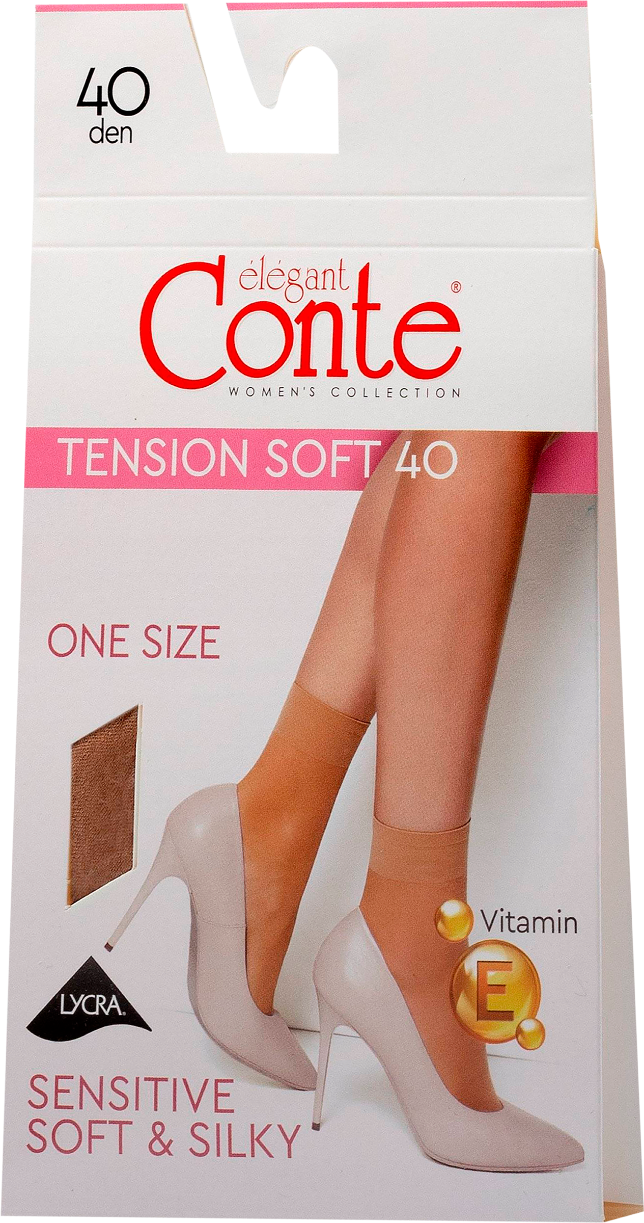 Изображение товара Носки женские CONTE Tension Soft 40 den, natural, Арт. 8С-7 СП/14С-55СП