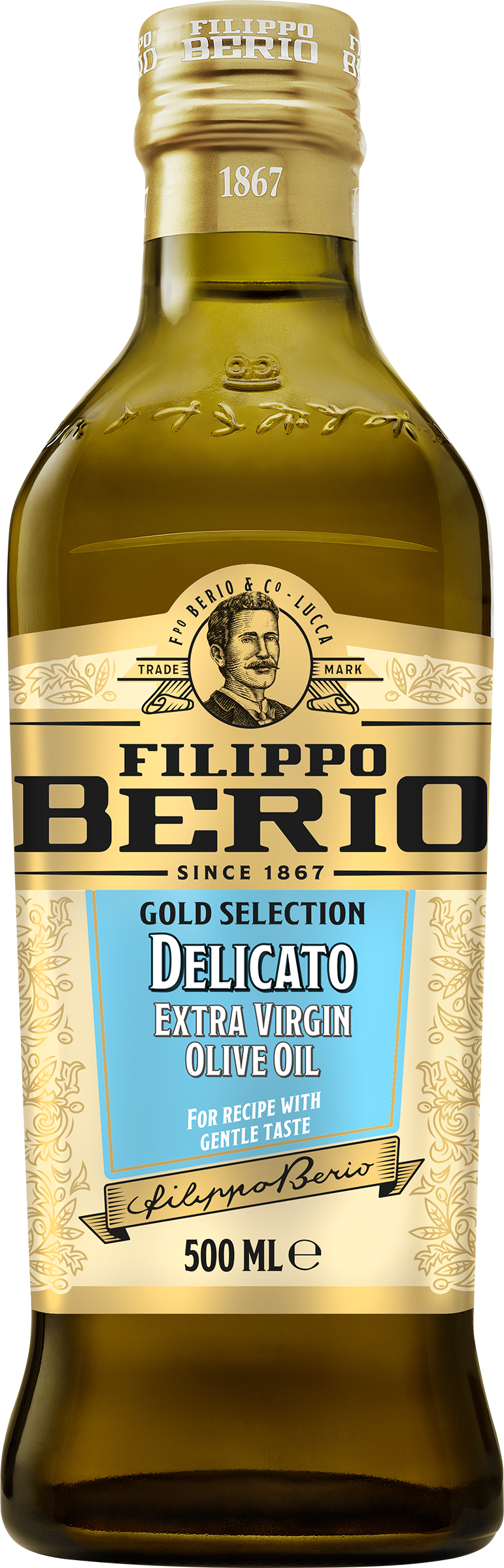Изображение товара Масло оливковое FILIPPO BERIO Delicato Extra Virgin 500мл италия