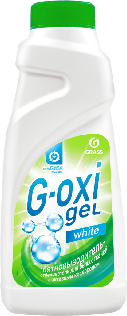 Изображение товара Пятновыводитель жидкий для белых тканей GRASS G-Oxi White 500мл Изображение товара Пятновыводитель жидкий для белых тканей GRASS G-Oxi White 500мл