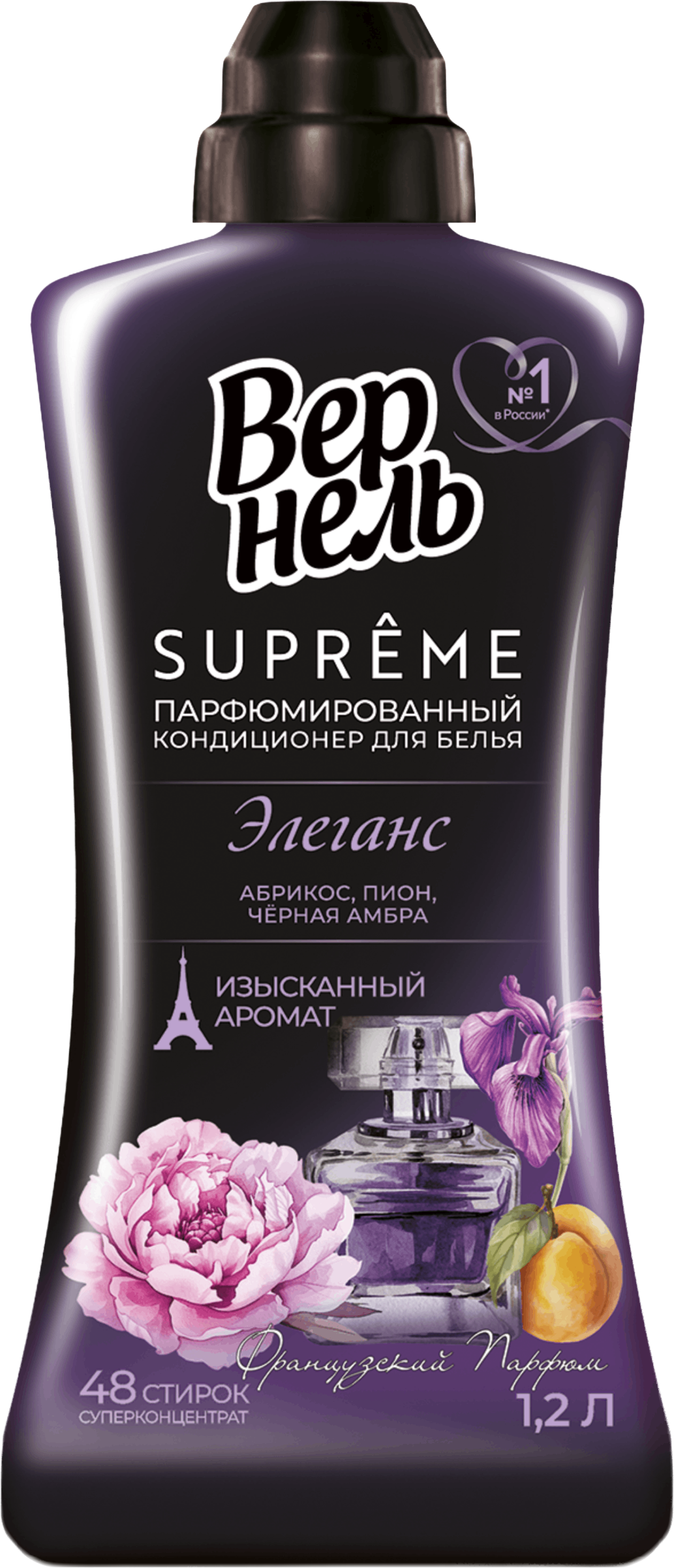 Изображение товара Кондиционер для белья ВЕРНЕЛЬ Супрэм Элеганс 1.2л, французский аромат