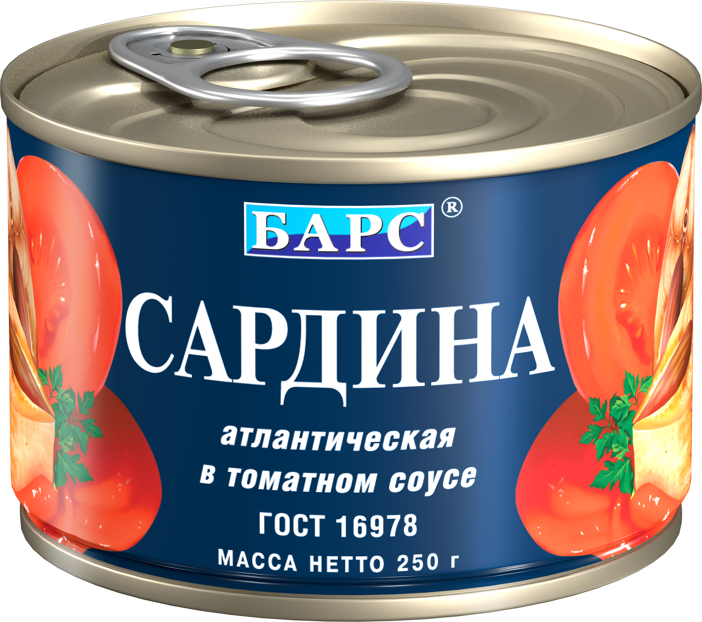 Изображение товара Консервы сардина Атлантическая в томатном соусе 250г ГОСТ Изображение товара Консервы сардина Атлантическая в томатном соусе 250г ГОСТ
