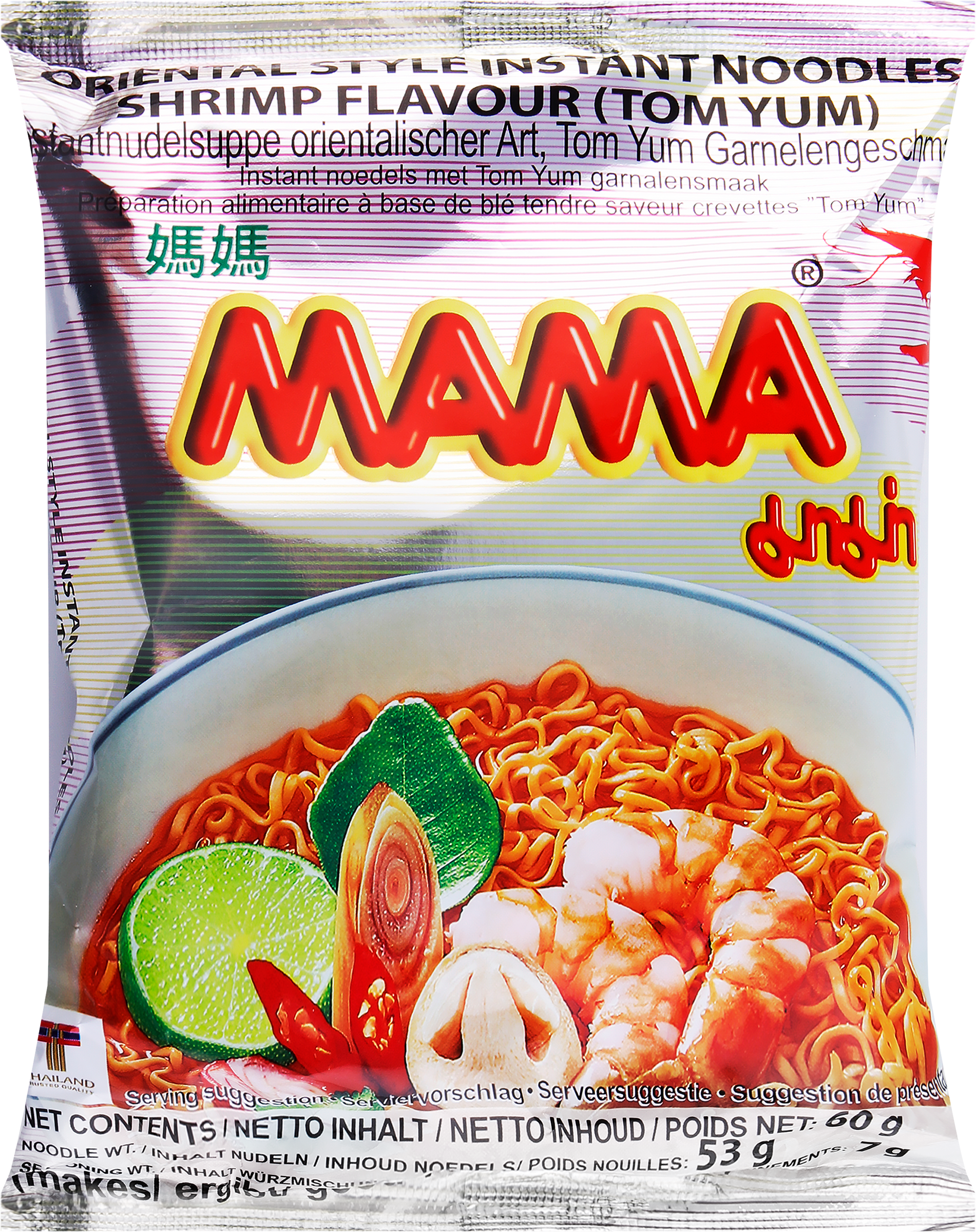 Изображение товара Лапша МАМА Том Ям со вкусом креветки - быстрое тайское блюдо для дома и офиса Изображение товара Лапша МАМА Том Ям со вкусом креветки - быстрое тайское блюдо для дома и офиса