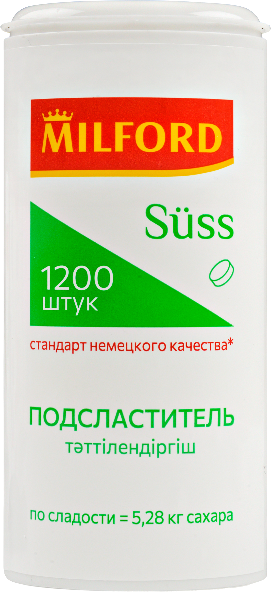 Изображение товара Подсластитель MILFORD Suss на основе цикламата и сахарина, 1200шт Изображение товара Подсластитель MILFORD Suss на основе цикламата и сахарина, 1200шт