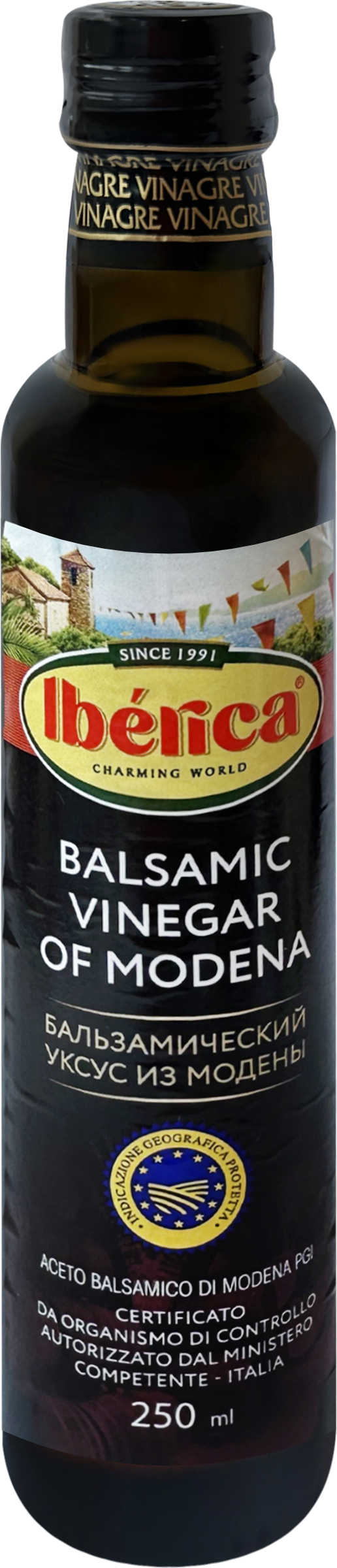 Изображение товара Бальзамический уксус IBERICA Modena 250мл для салатов и соусов
