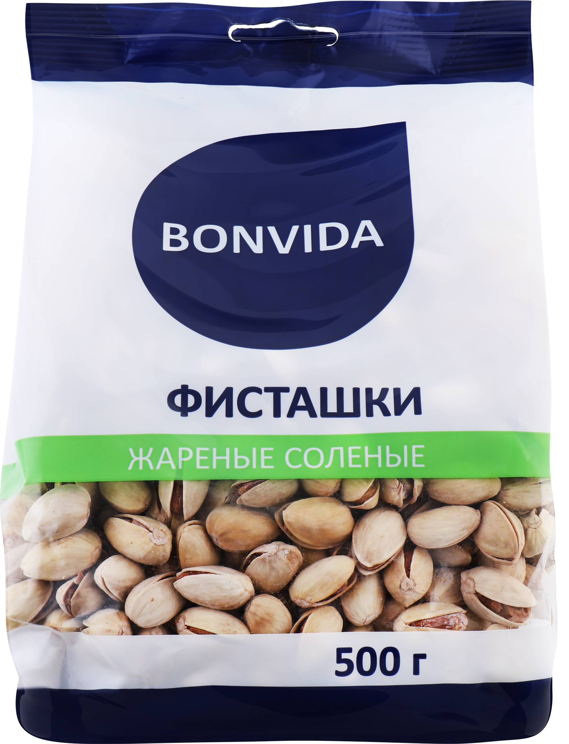 Изображение товара Фисташки BONVIDA жареные соленые 500г с крупными ядрами Изображение товара Фисташки BONVIDA жареные соленые 500г с крупными ядрами