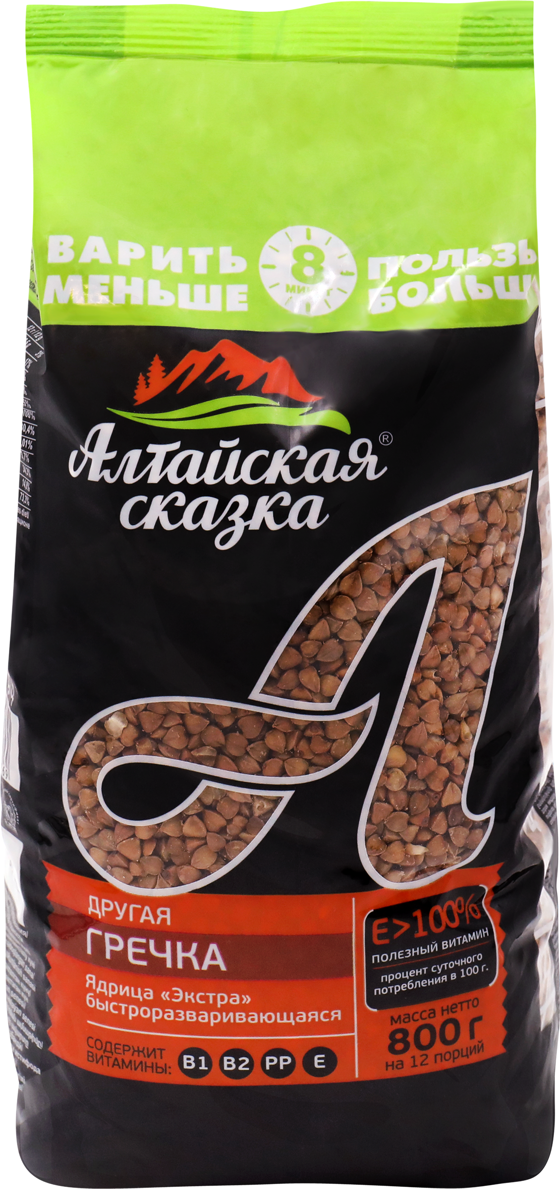 Изображение товара Крупа гречневая АЛТАЙСКАЯ СКАЗКА быстроразваривающаяся ядрица 800г