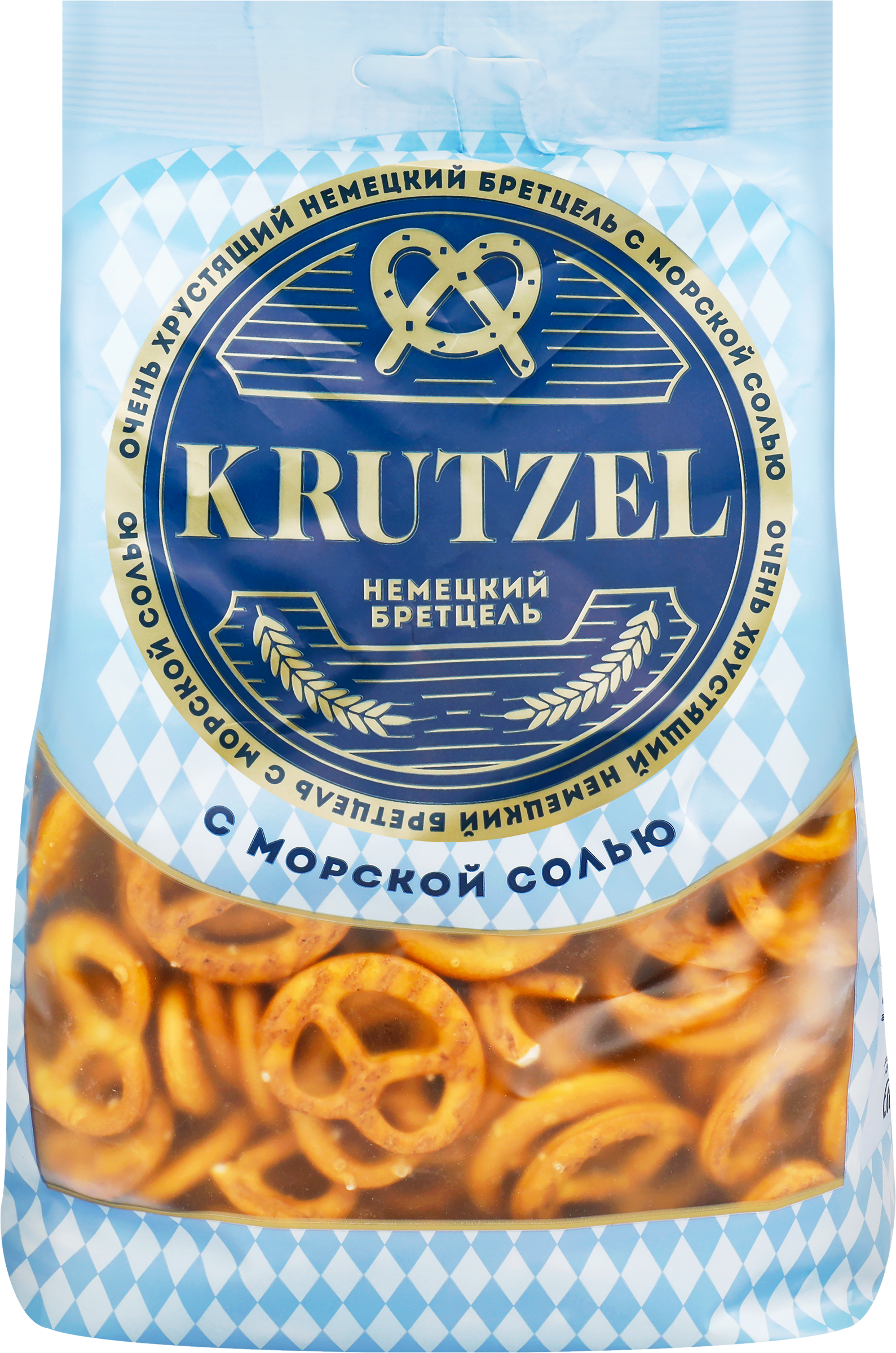 Изображение товара Крендельки KRUTZEL Бретцель с морской солью, 250г