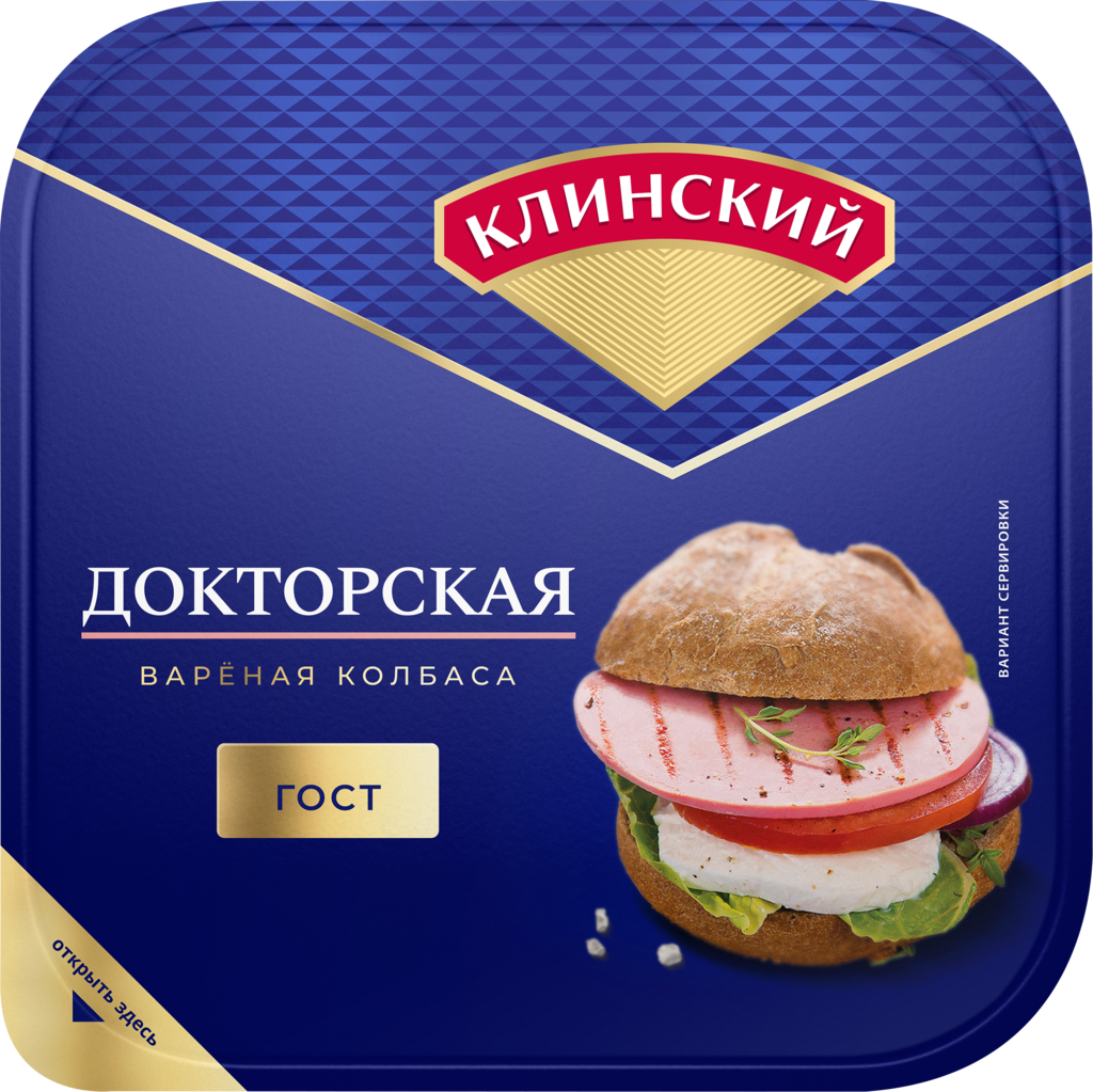 Изображение товара Колбаса вареная КЛИНСКИЙ Докторская, нарезка, 190г Изображение товара Колбаса вареная КЛИНСКИЙ Докторская, нарезка, 190г