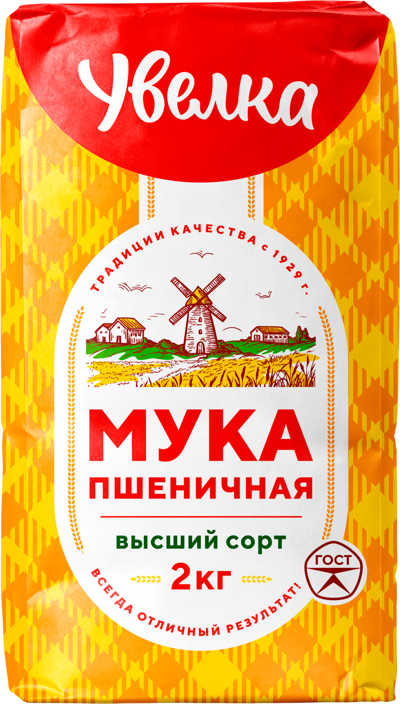 Изображение товара Мука пшеничная УВЕЛКА высший сорт, 2кг Изображение товара Мука пшеничная УВЕЛКА высший сорт, 2кг