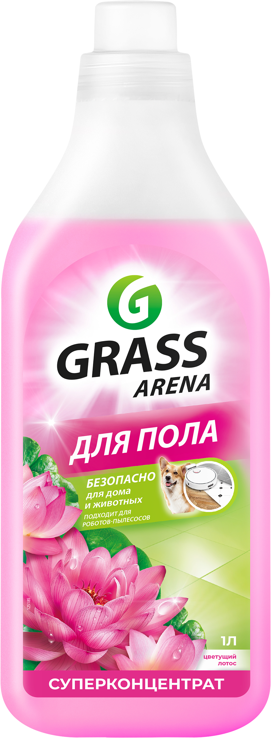 Изображение товара Средство для мытья полов GRASS Arena Цветущий лотос, с полирующим эффектом, 1л Изображение товара Средство для мытья полов GRASS Arena Цветущий лотос, с полирующим эффектом, 1л