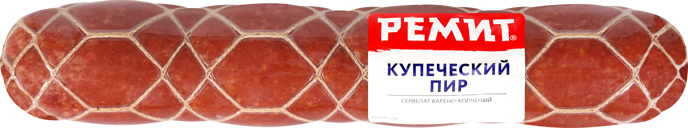 Изображение товара Колбаса копчено-вареная РЕМИТ Сервелат Купеческий пир  весовая